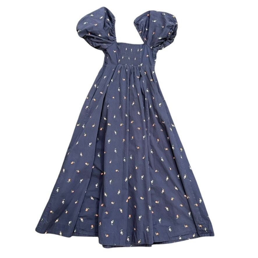 Hill House Home Matilda Dress in Navy Floral, Size XXS