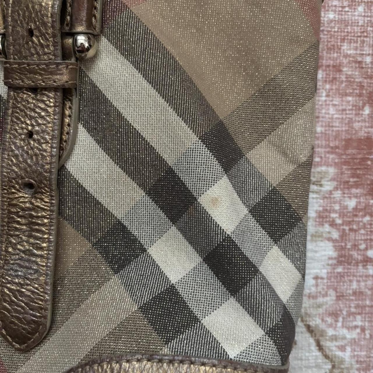 Burberry Burberry Shimmer Check Byron Tote Bag Size ONE SIZE - 3 Thumbnail