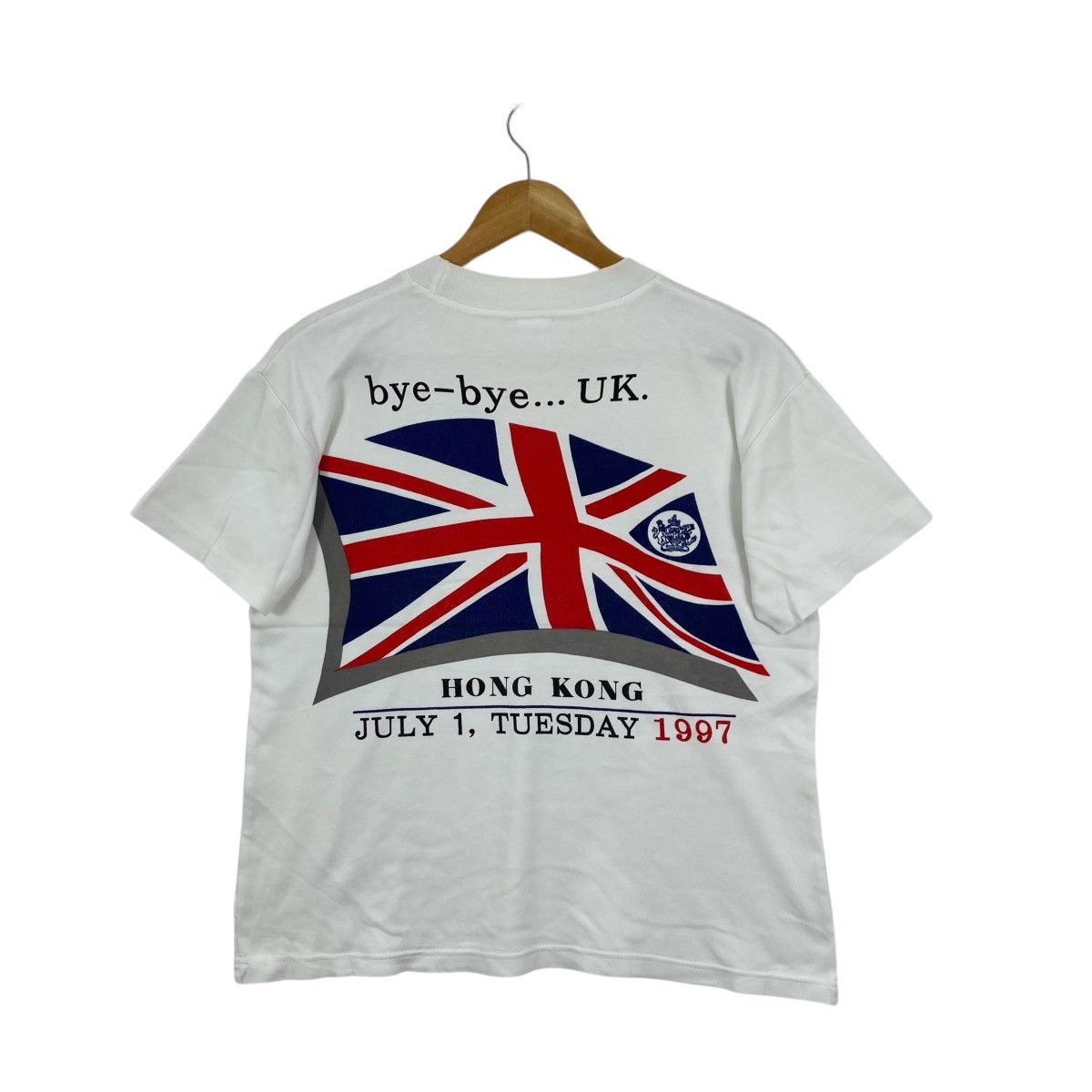 Vintage Vtg 1997 Hong Kong Handover T-Shirt M China UK Rambo Tag Size US M / EU 48-50 / 2 - 2 Thumbnail