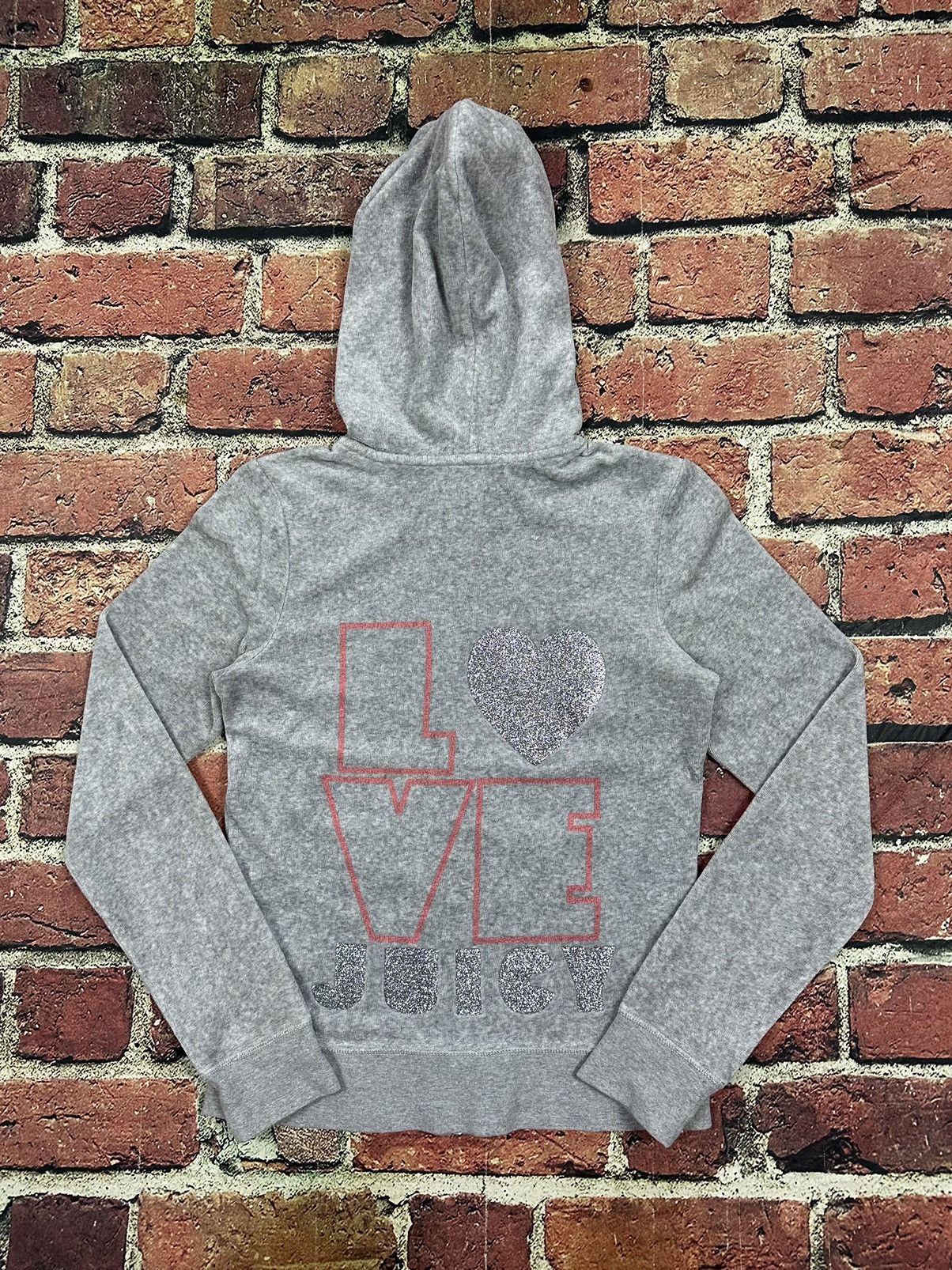 Juicy Couture Juicy Couture Velour Love Juicy Zip Up Hoodie Sweatshirt Y2K Size M / US 6-8 / IT 42-44 - 1 Thumbnail