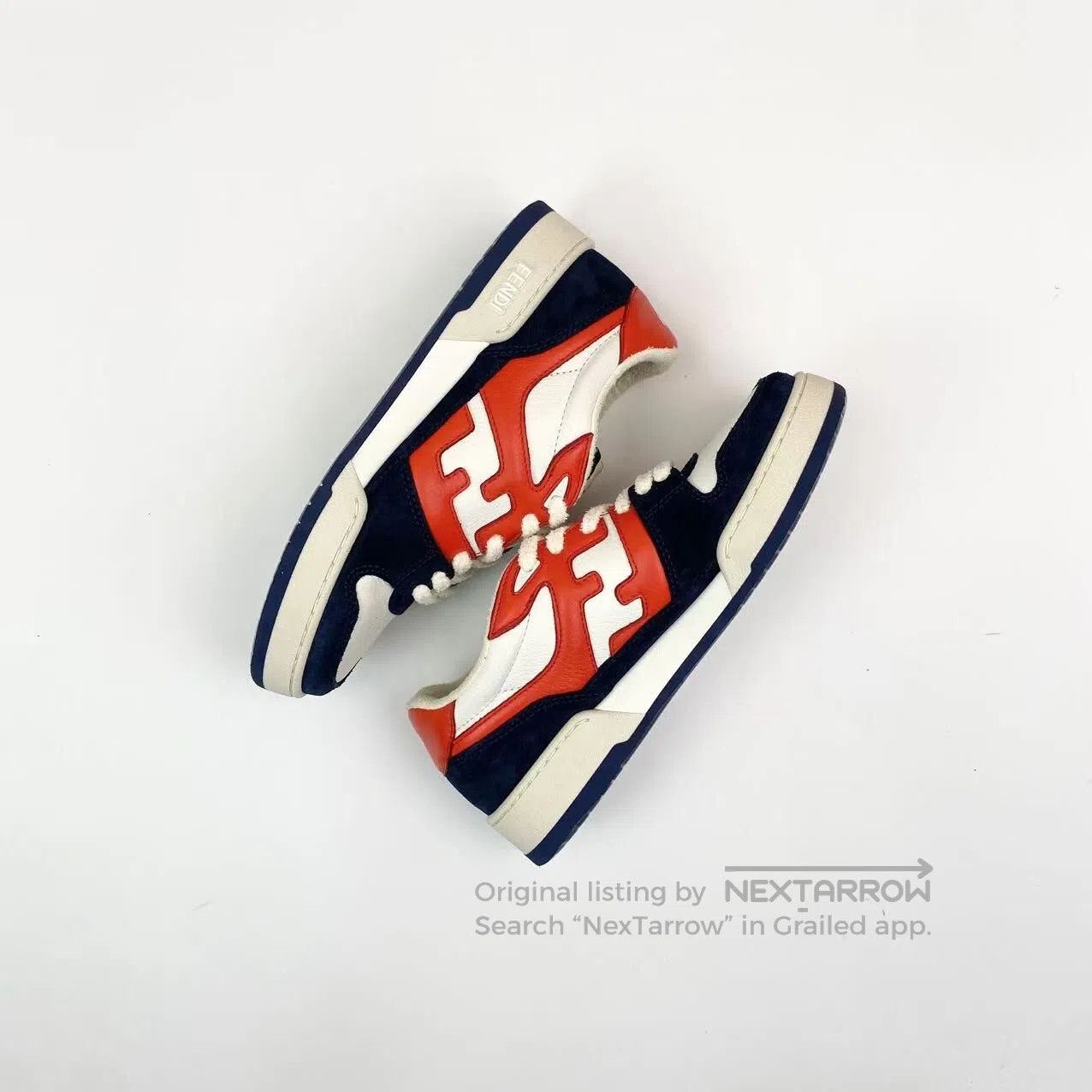 Fendi Fendi Match leather double F dark print color-blocking low Size US 7.5 / IT 37.5 - 4 Thumbnail