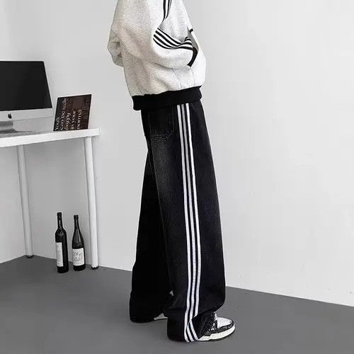 VIBE Track Straight Leg Baggy Jeans Size US 30 / EU 46 - 3 Thumbnail