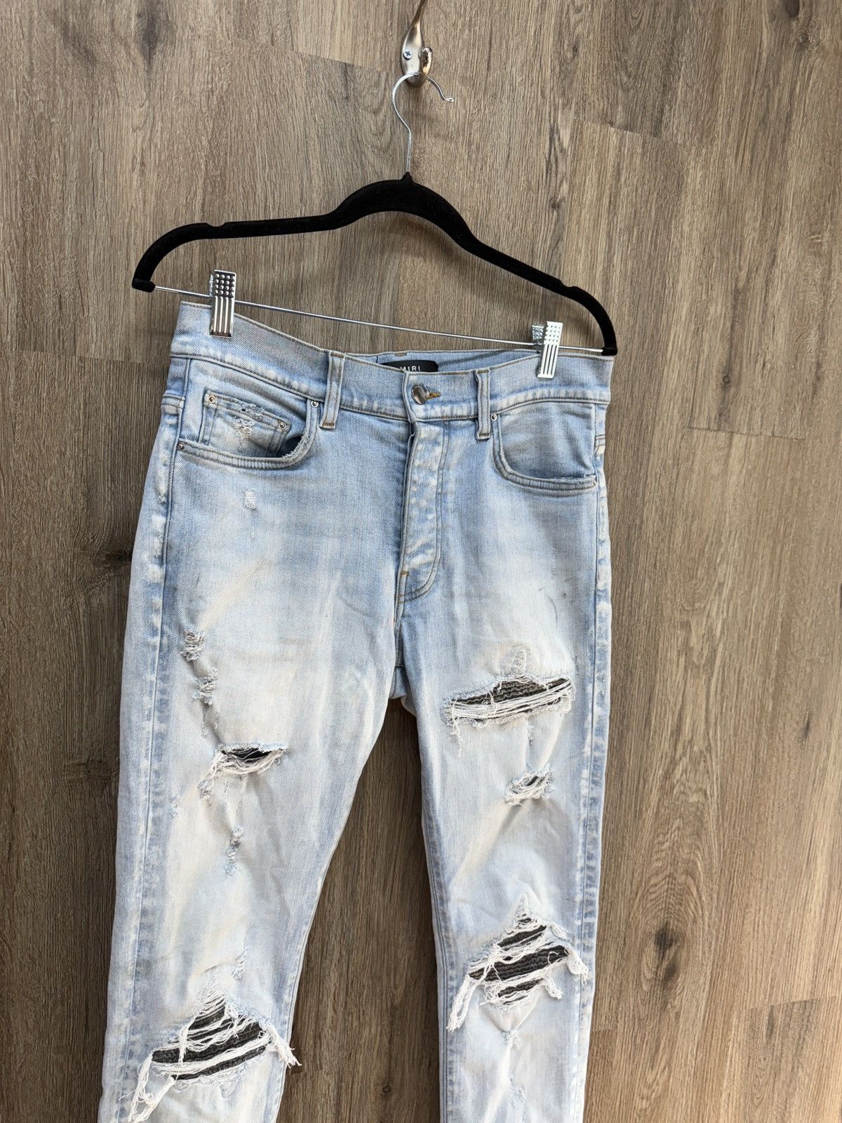 Amiri Amiri Blue MX1 Camo Denim Jeans Size US 31 - 3 Thumbnail