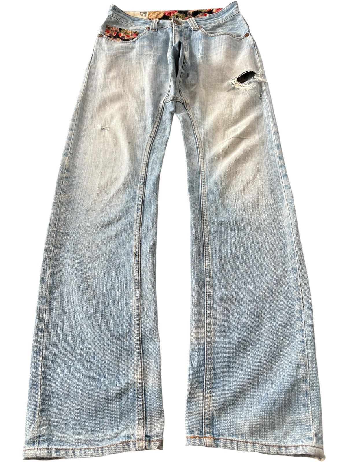 Japanese Brand Vintage Japanese Brand Distressed Reworked Jeans Size US 28 / EU 44 - 1 Thumbnail