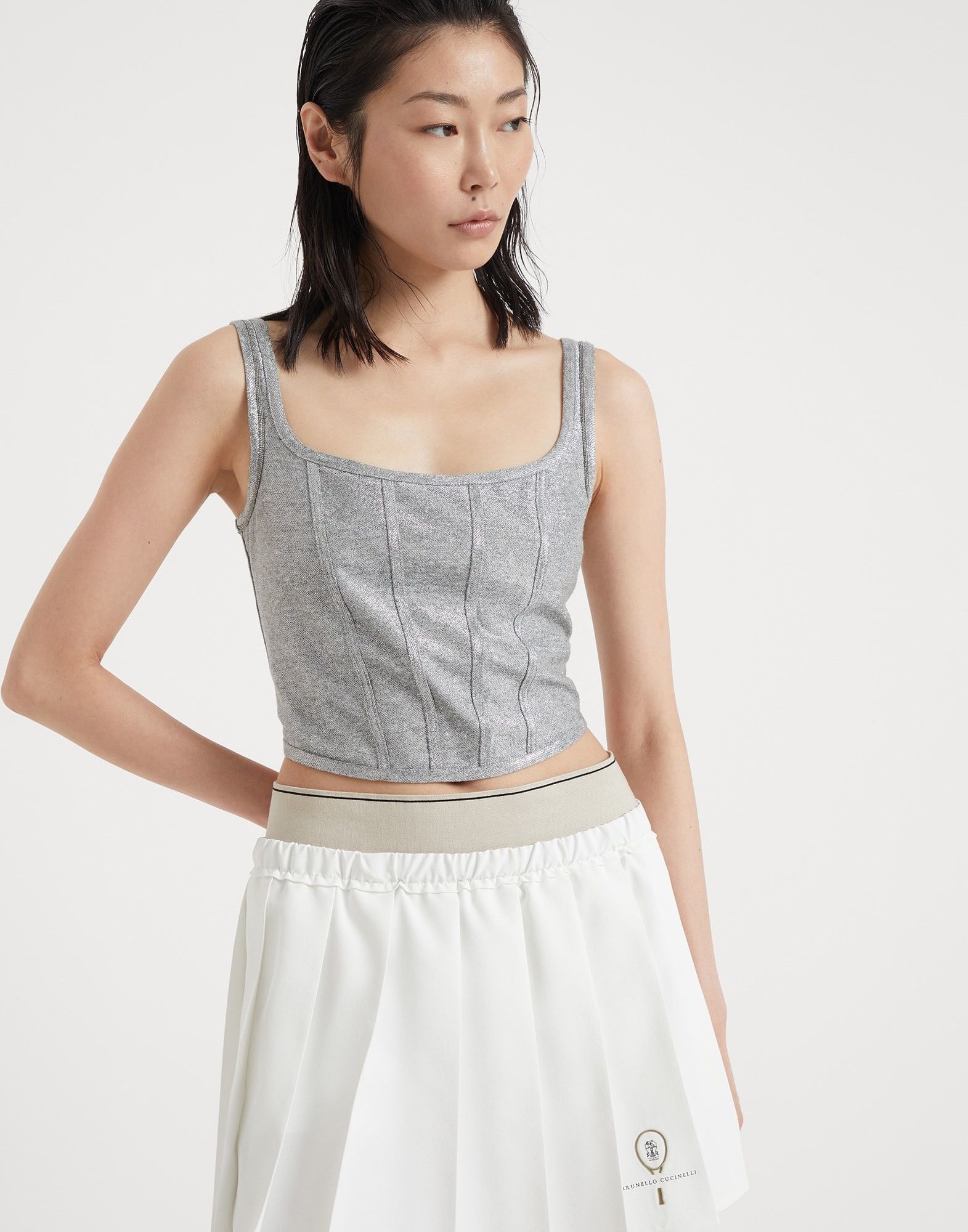 o1y0825 Bustier in Gray