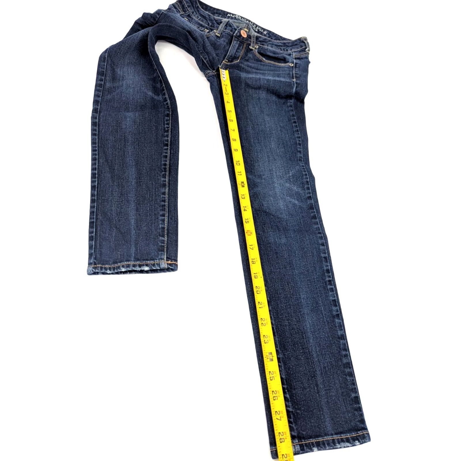 American Eagle Outfitters American Eagle Outfitters Jeans Skinny Womens 2 Short 26x29 Blue Denim EUC Size 26" / US 2 / IT 38 - 3 Thumbnail