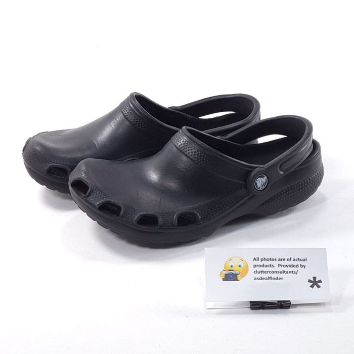 Mens black crocs size hot sale 8