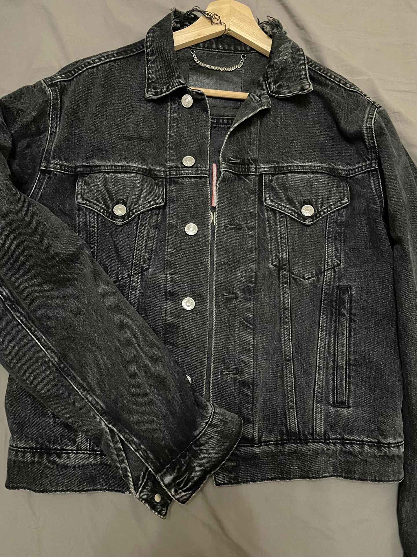 Balenciaga Balenciaga Black Sinners Denim Jacket Size US S / EU 44-46 / 1 - 2 Thumbnail