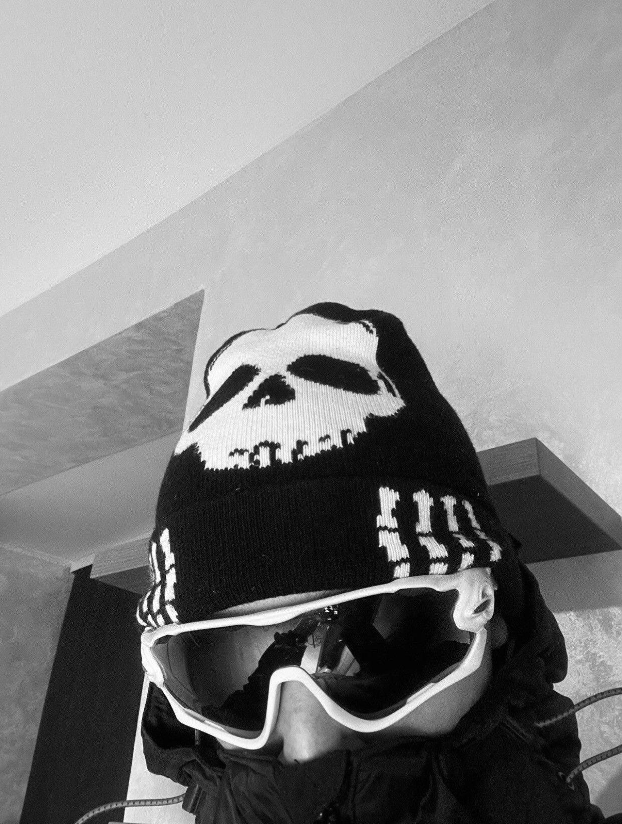 Vintage skeleton beanie hat Size ONE SIZE - 1 Thumbnail