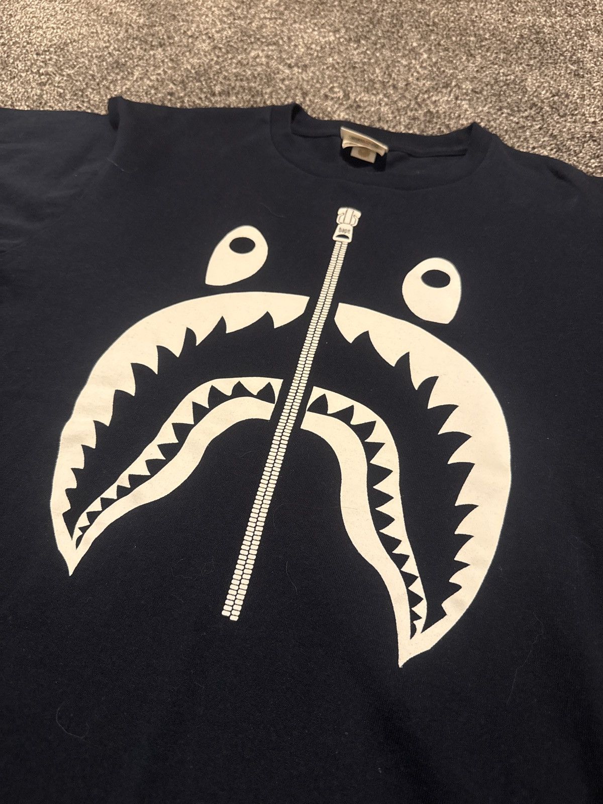 Bape BAPE Shark Head Tee Size US M / EU 48-50 / 2 - 2 Thumbnail