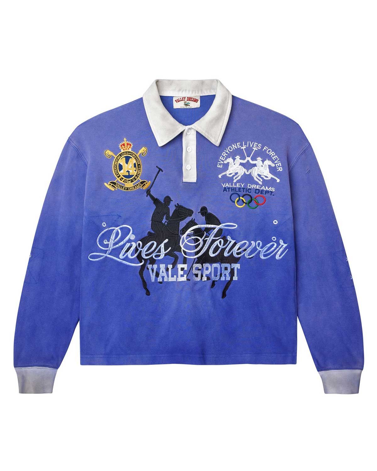 Vale Forever Schwab L/S Rugby Blue Size US XL / EU 56 / 4 - 1 Thumbnail