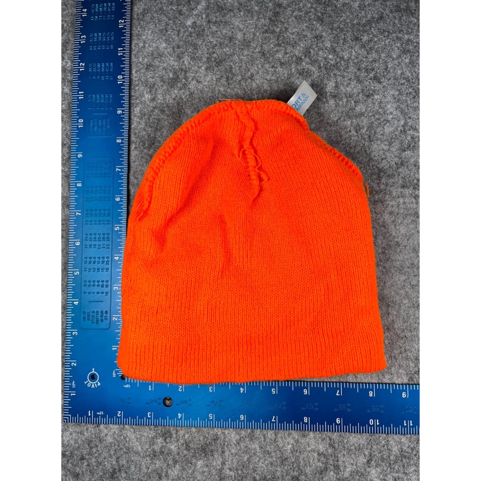 Port & Company High Visibility Beanie Toque Adult One Size Orange Knit Acrylic Workwear Size ONE SIZE - 6 Thumbnail