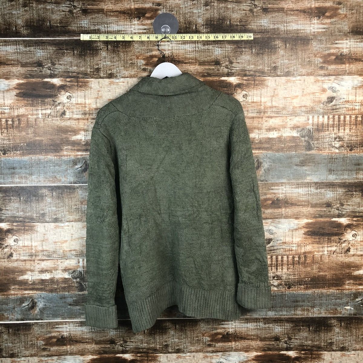 Vintage DL Gorge Green Cardigan Knitwear #C328 Size US L / EU 52-54 / 3 - 12 Thumbnail