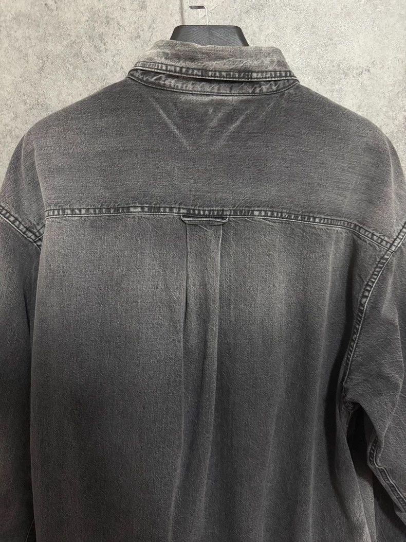 Balenciaga Balenciaga Embroidered logo destroys old long-sleeved shir Size US M / EU 48-50 / 2 - 6 Thumbnail