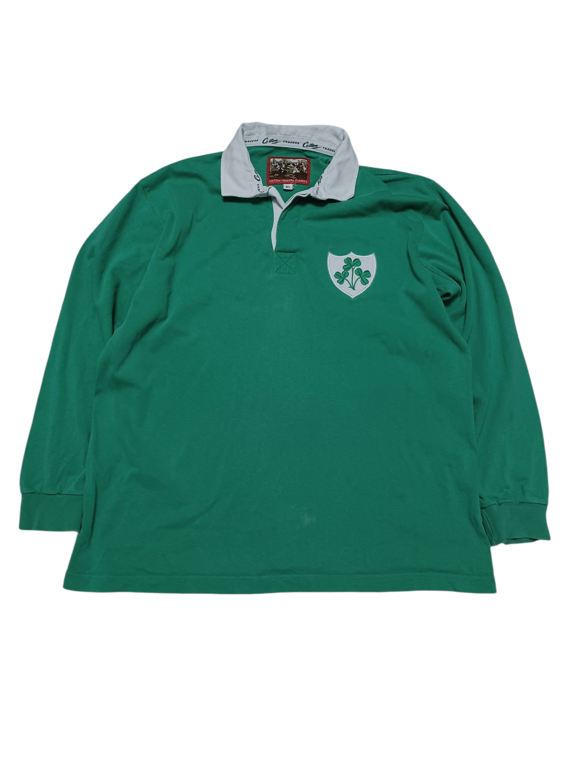 Cotton Traders IRELAND RUGBY COTTON TRADERS VINTAGE JERSEY RUGBY SHIRT Size US XL / EU 56 / 4 - 1 Thumbnail