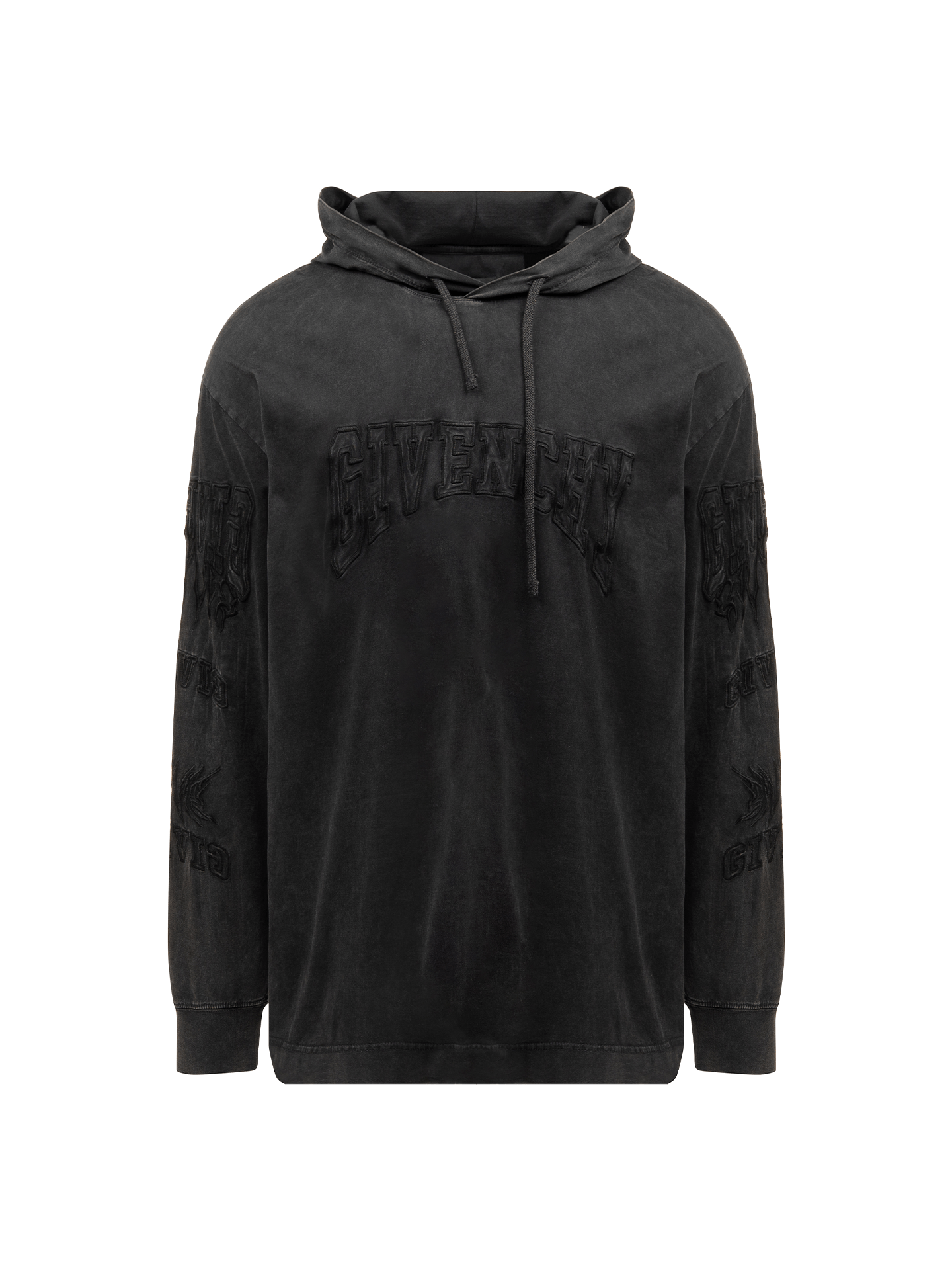 Givenchy Givenchy logo-embroidery faded hoodie Size US S / EU 44-46 / 1 - 1 Thumbnail