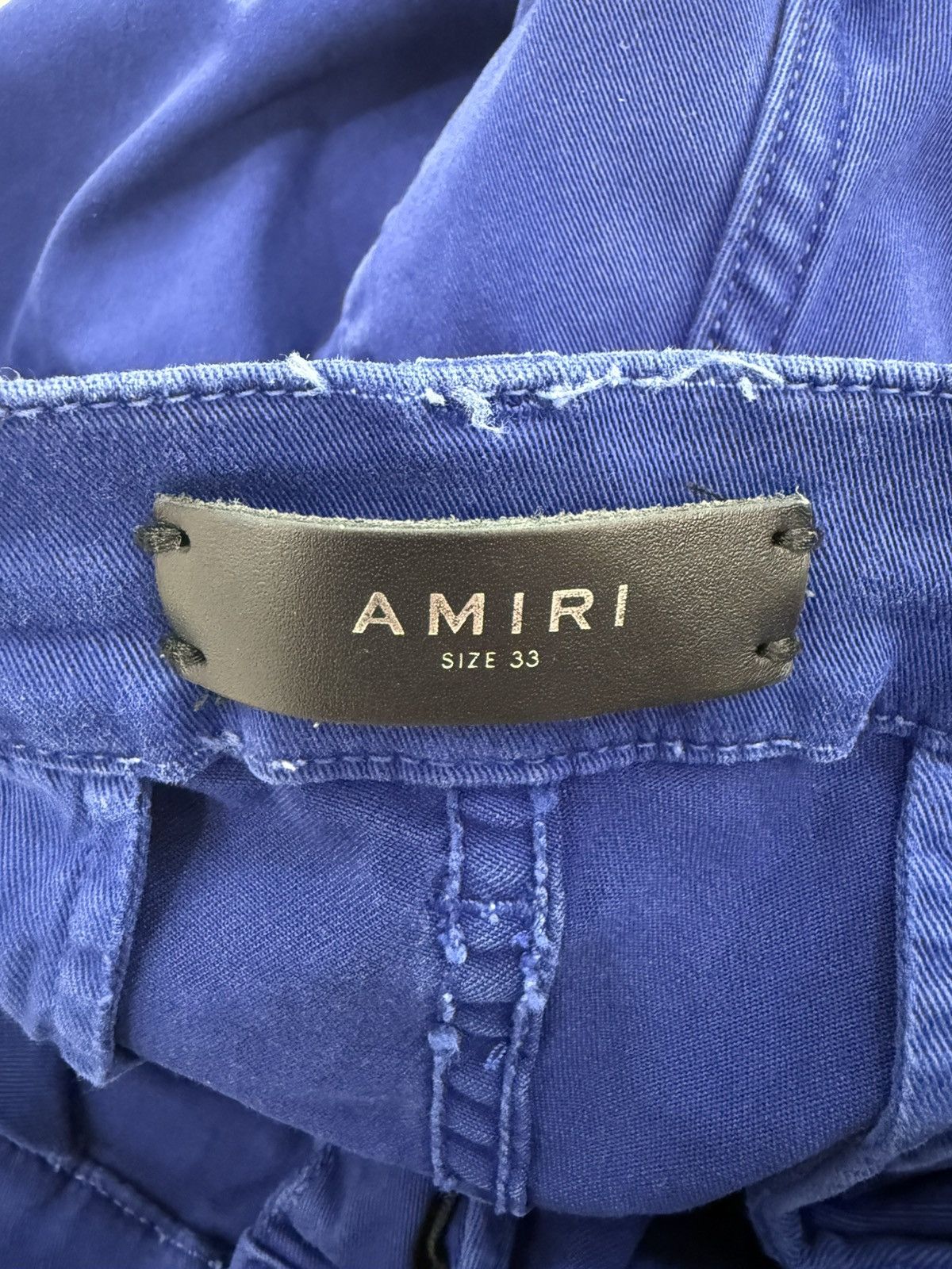 Amiri Amiri Blue Cargo Jeans Size US 33 - 7 Thumbnail