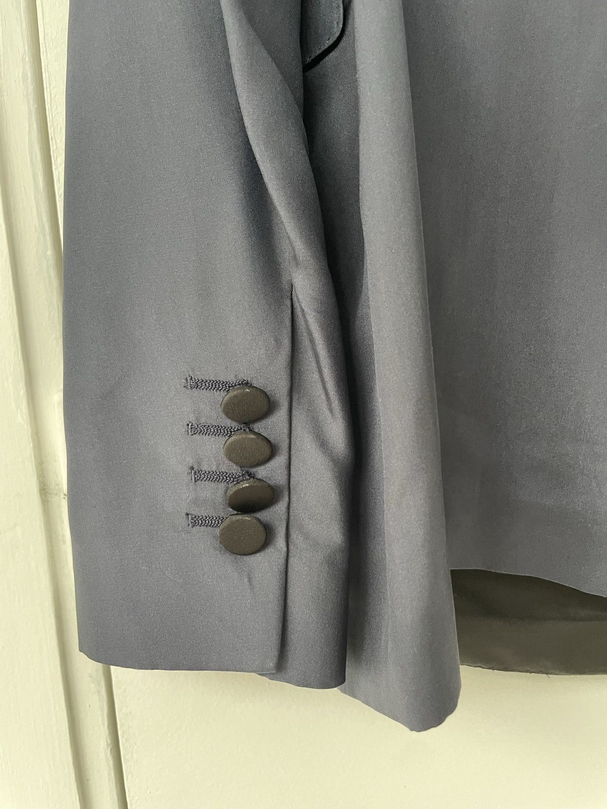 Burberry Burberry navy silk tuxedo blazer Size 48R - 3 Thumbnail