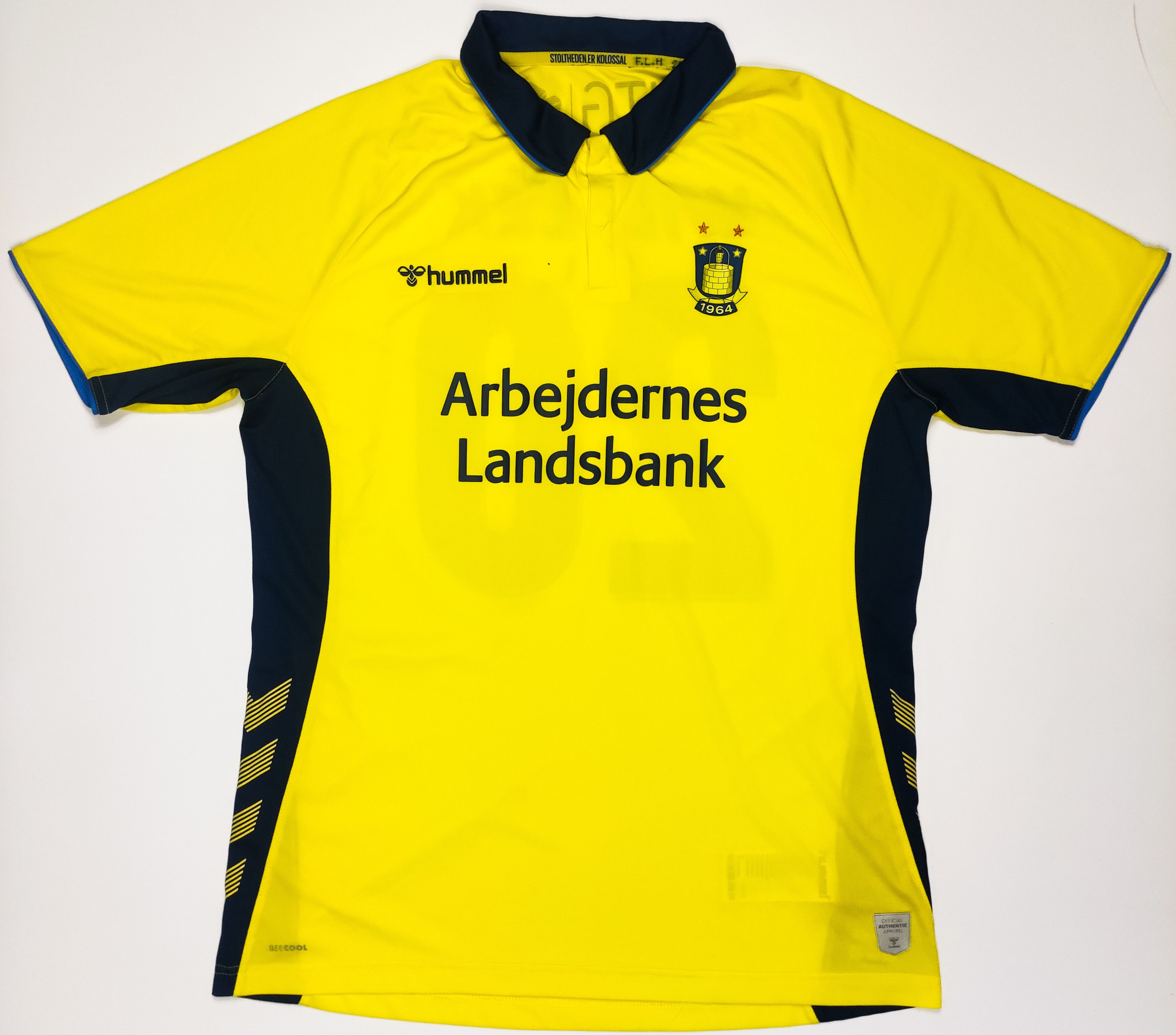 Hummel Kamil Wilczek #20 Brøndby IF 2019 2020 Hummel Home Shirt Size US L / EU 52-54 / 3 - 2 Thumbnail