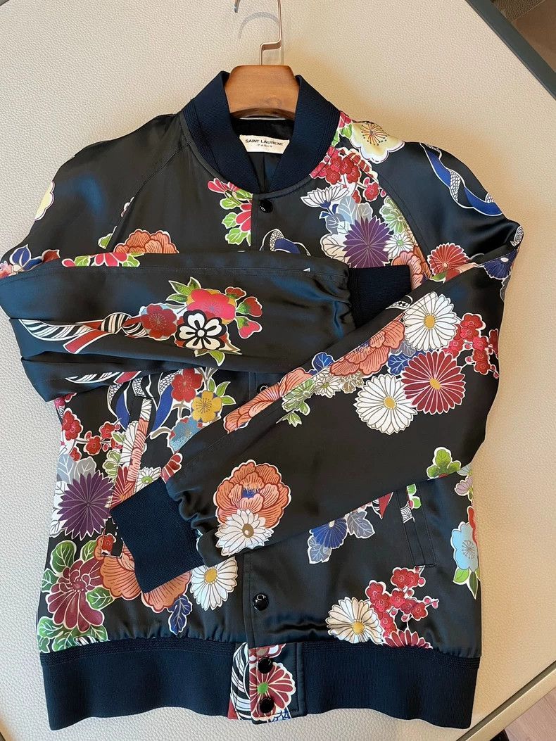Saint Laurent Paris Saint Laurent Paris Flower printed jacket-2506 Size US S / EU 44-46 / 1 - 5 Thumbnail