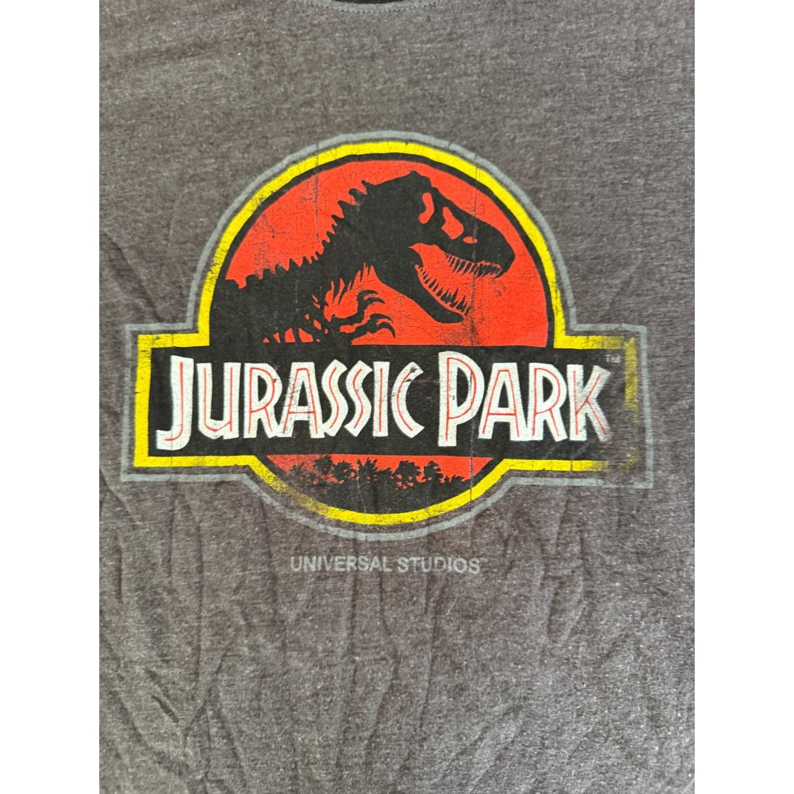 Universal Studios Jurassic Park T Shirt Mens Large Gray Universal Studios 104 Size US L / EU 52-54 / 3 - 3 Thumbnail