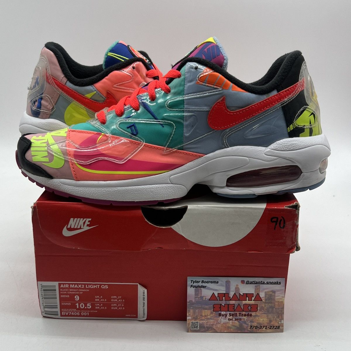 Nike Atmos x air max 2 light logos Size US 9 / EU 42 - 1 Thumbnail
