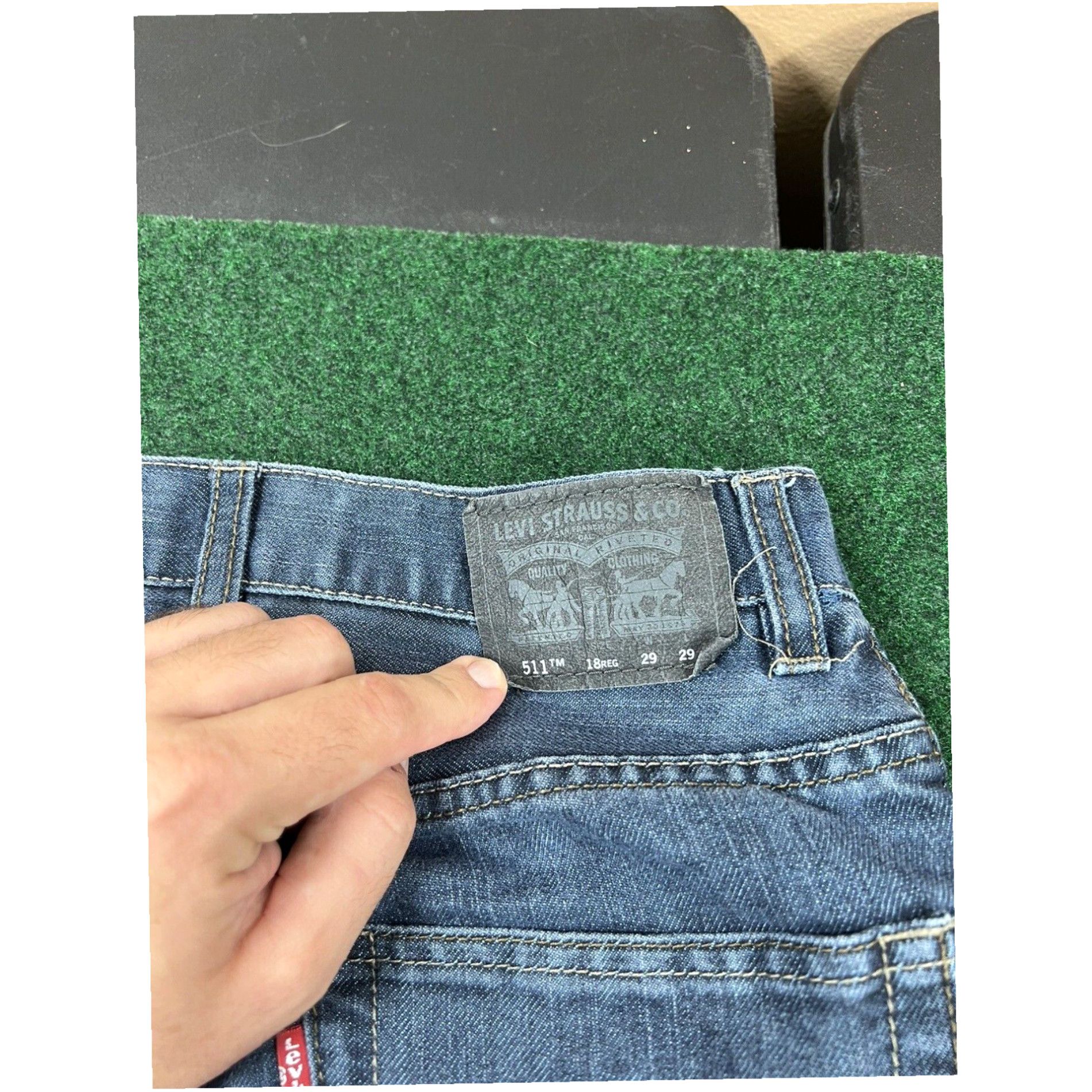 Levi's Levi's 511 Slim Jeans Youth 18 Reg Blue Denim Pants Medium Wash Bottoms Casual Size 40" / US 18 - 3 Thumbnail