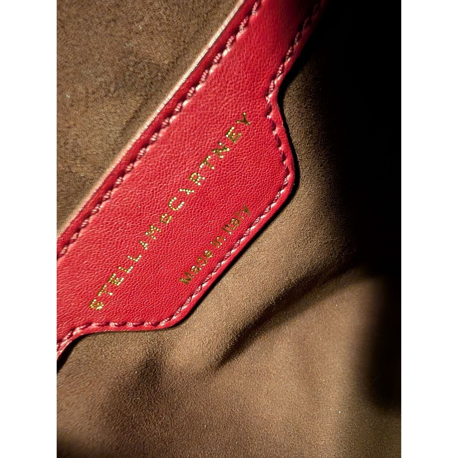 Stella McCartney STELLA MCCARTNEY Vegan Leather Red with stars Clutch EUC Size ONE SIZE - 4 Thumbnail
