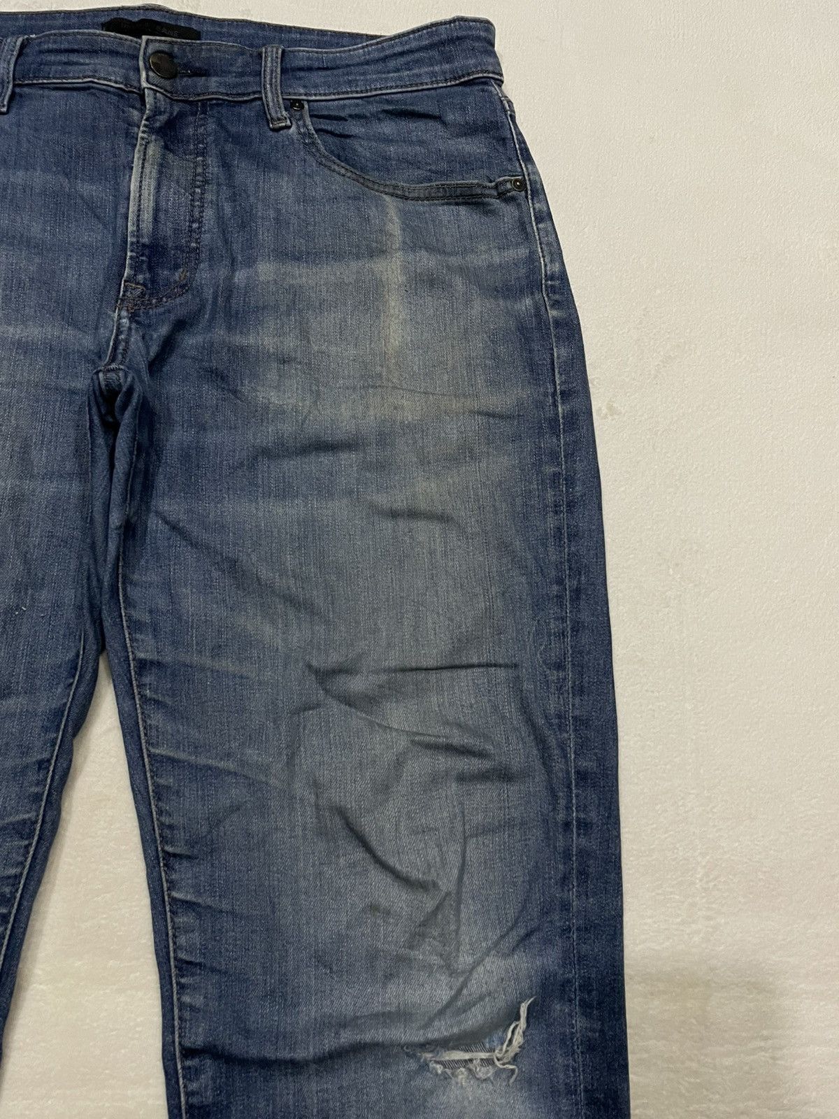 Uniqlo Vintage Uniqlo Skinny Distressed Mudwash Denim Jeans Size US 35 - 4 Thumbnail