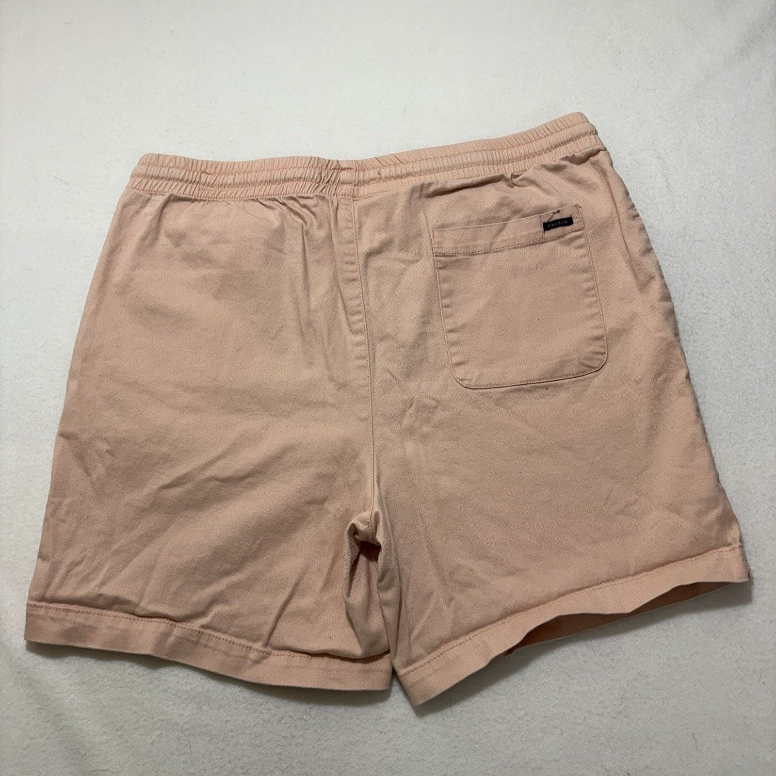 Pacsun Pacsun Large Cotton Textured Volley Shorts Drawstring Pink Size US 36 / EU 52 - 11 Thumbnail