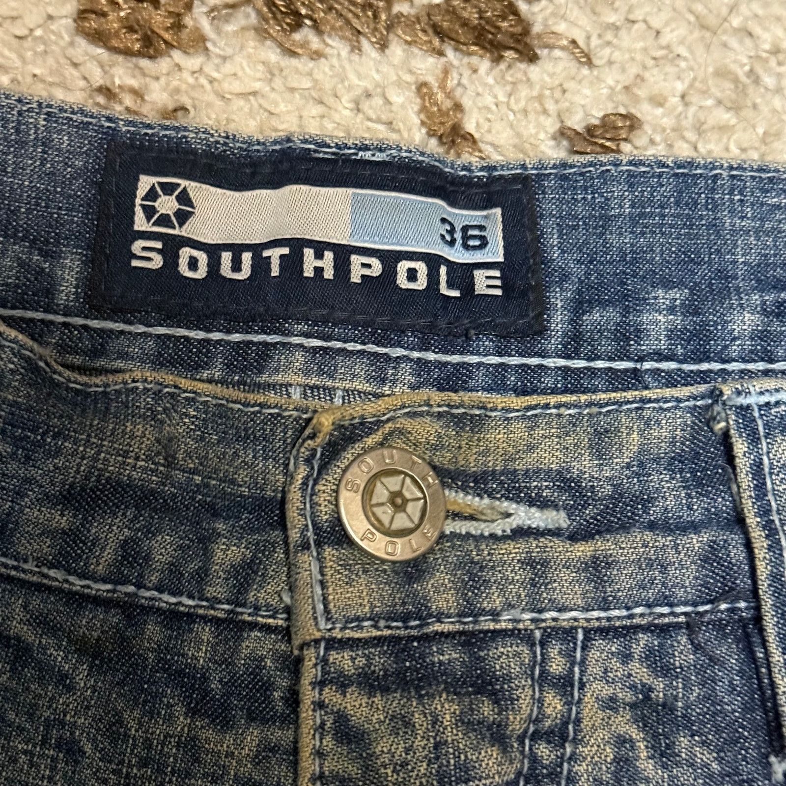 Southpole Southpole Patchwork Baggy Jean Shorts Jorts Size 36 Y2K Size US 36 / EU 52 - 4 Thumbnail