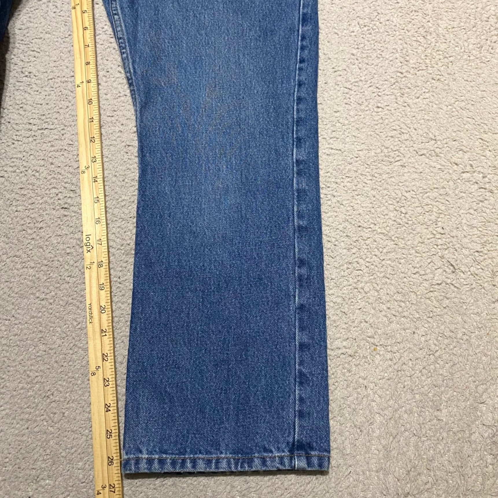 Vintage L.L. Bean Womens Jeans 6P Blue Denim Medium Wash Straight High Rise Original Fit Size 28" / US 6 / IT 42 - 6 Thumbnail