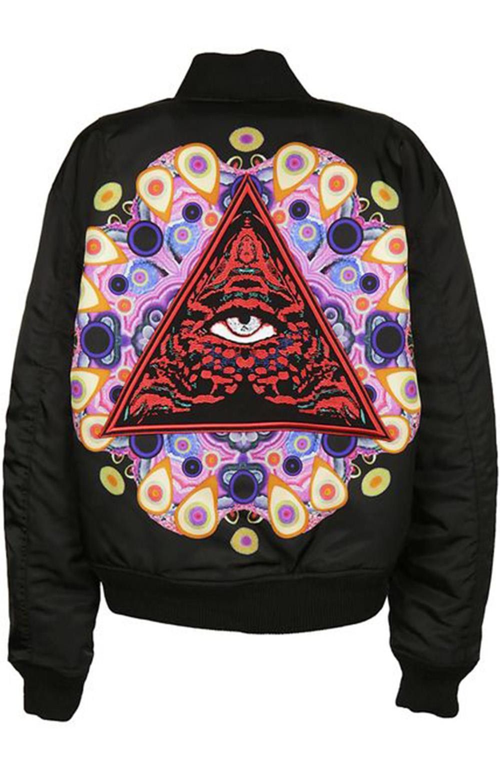 NWT $3K GIVENCHY THIRD EYE REVERSIBLE BOMBER JACKET