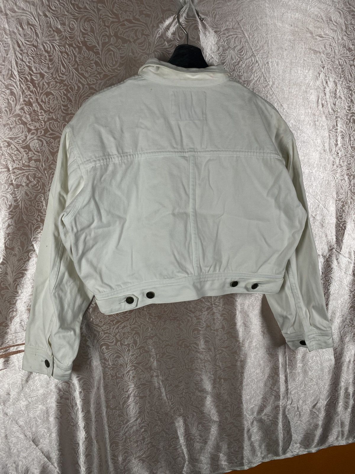 Vintage Cricket International Cropped White Denim Short Trucker Size M / US 6-8 / IT 42-44 - 9 Thumbnail