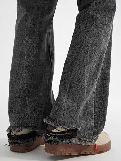 Japanese Brand Vintage street wash faded micro flare jeans Size US 34 / EU 50 - 5 Thumbnail