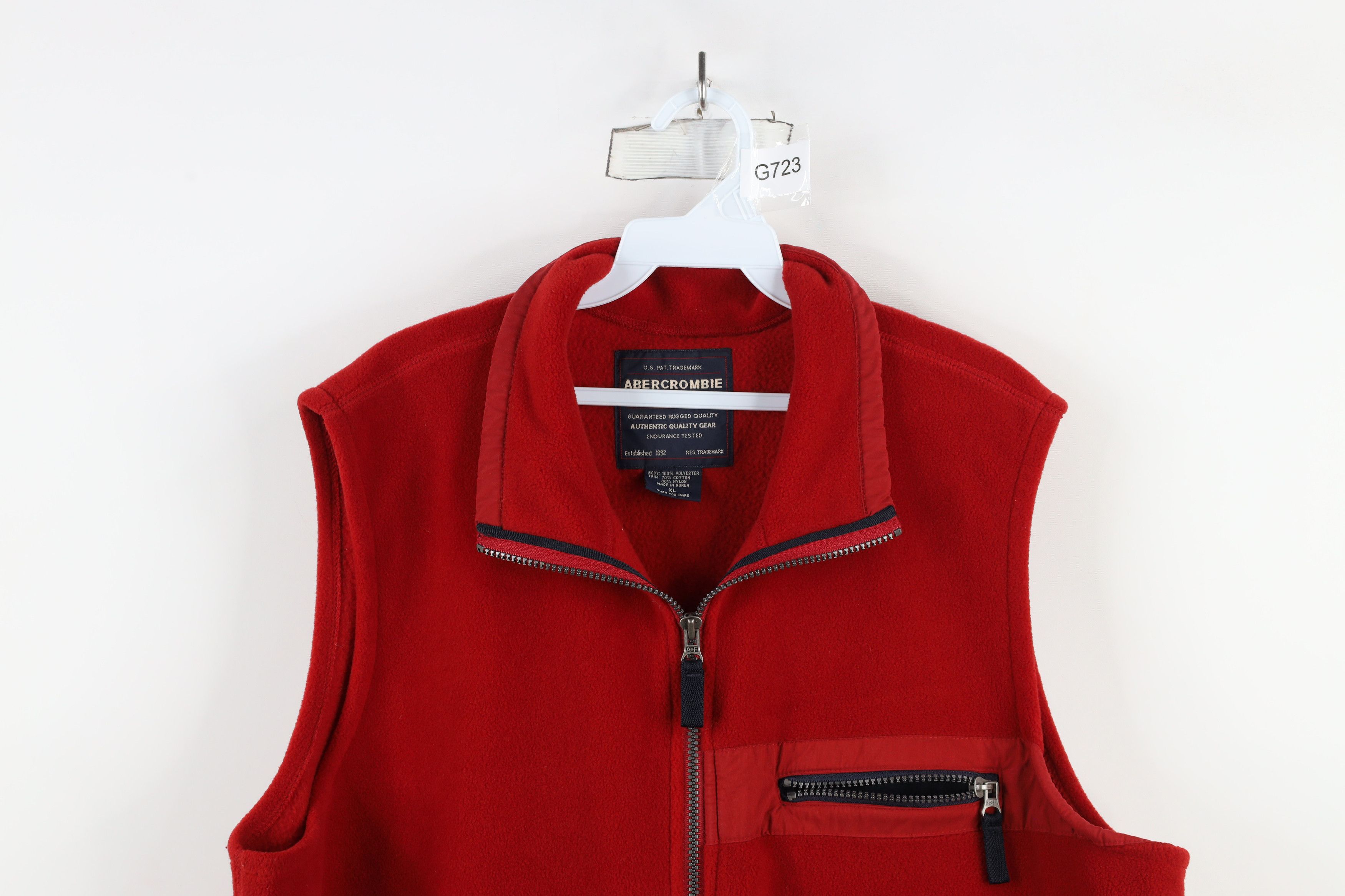 Abercrombie & Fitch × Vintage Vintage 90s Y2K Abercrombie & Fitch Full Zip Vest Jacket Size US XL / EU 56 / 4 - 2 Thumbnail