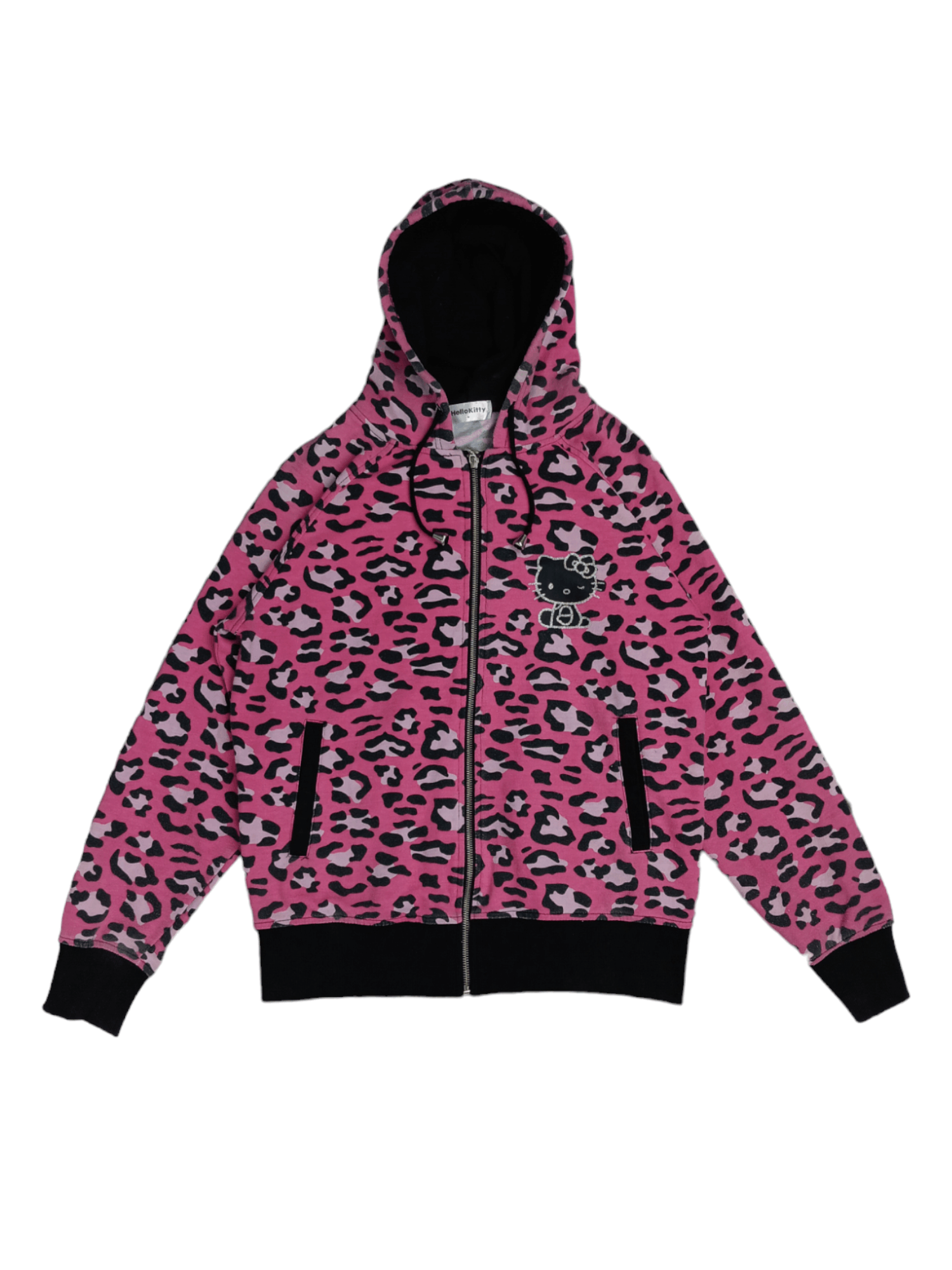 Cartoon Network × Japanese Brand × Vintage HELLO KITTY JAPANESE LEOPARD PINK ZIP HOODIE Size M / US 6-8 / IT 42-44 - 5 Thumbnail