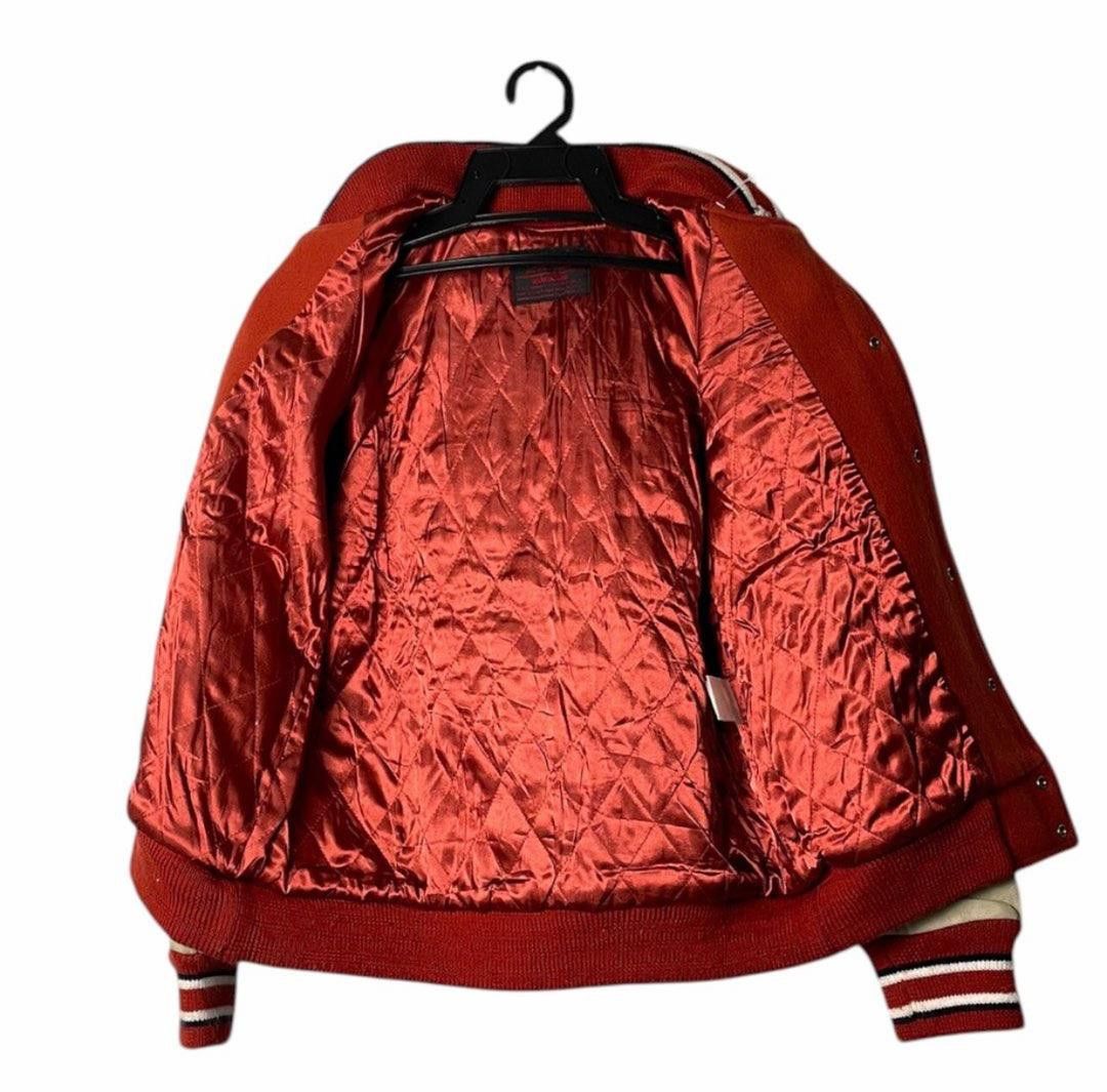 Japanese Brand Batsu Club Skull Devil Wool Leather Arm Varsity For Ladies Size US M / EU 48-50 / 2 - 4 Thumbnail