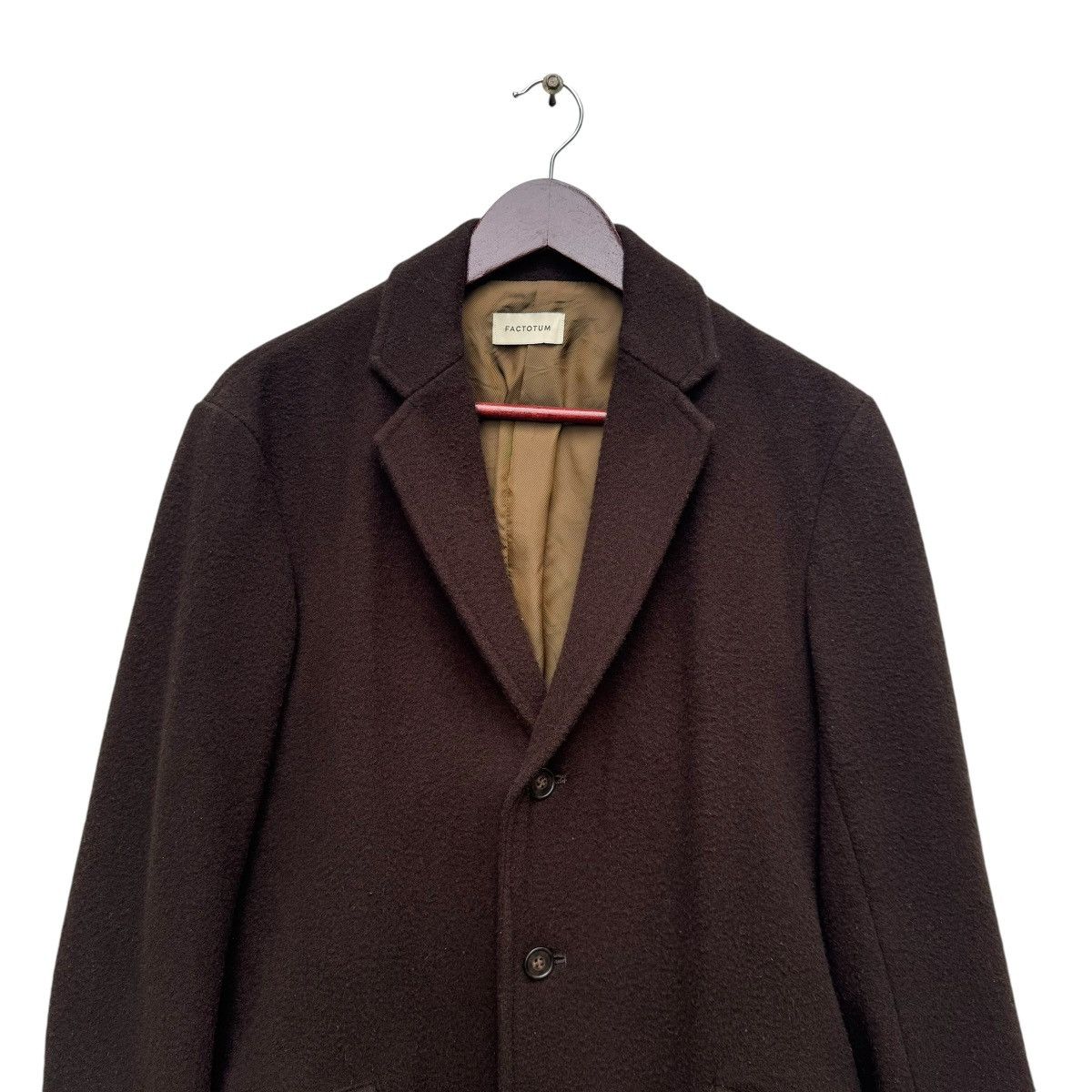 FACTOTUM × Japanese Brand Factotum Wool Long Coat Size US S / EU 44-46 / 1 - 5 Thumbnail