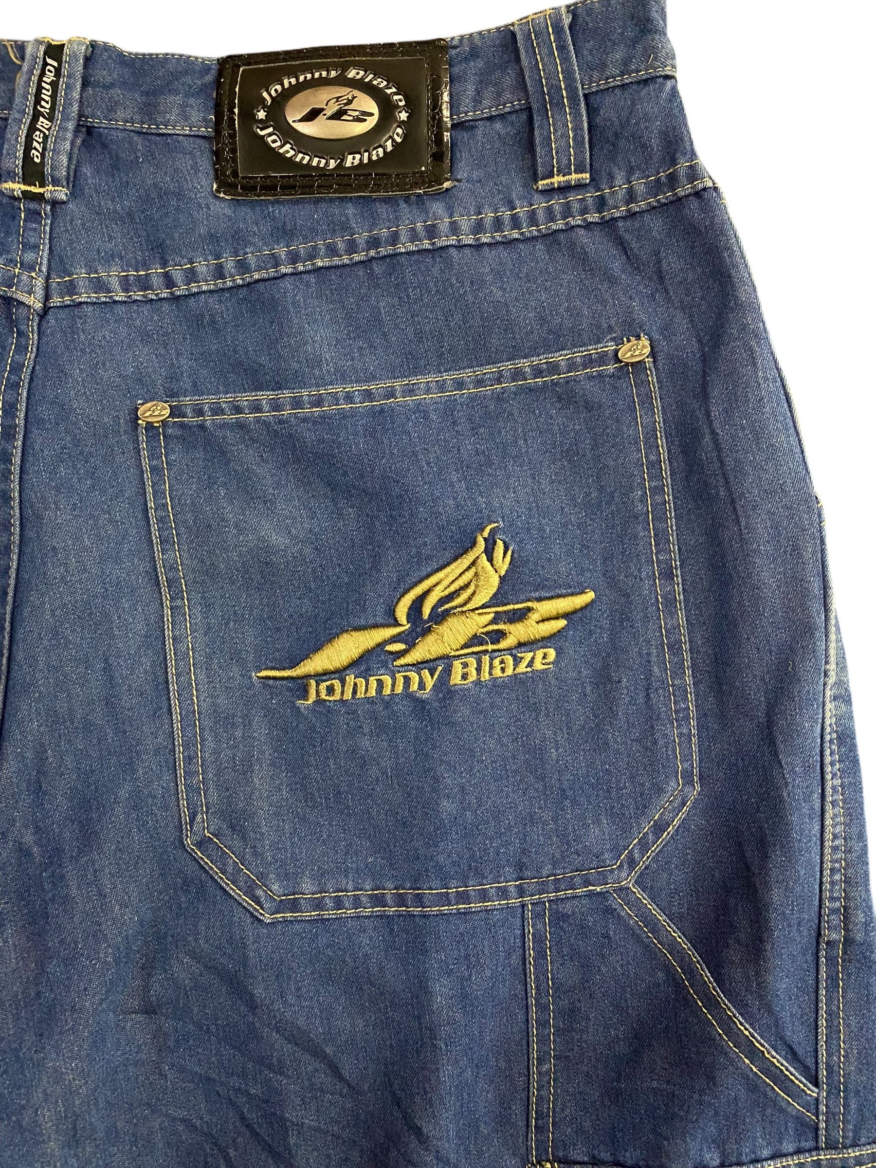 JNCO × Vintage 2000s Johnny Blaze baggy cargo denim pant Size US 35 - 8 Thumbnail