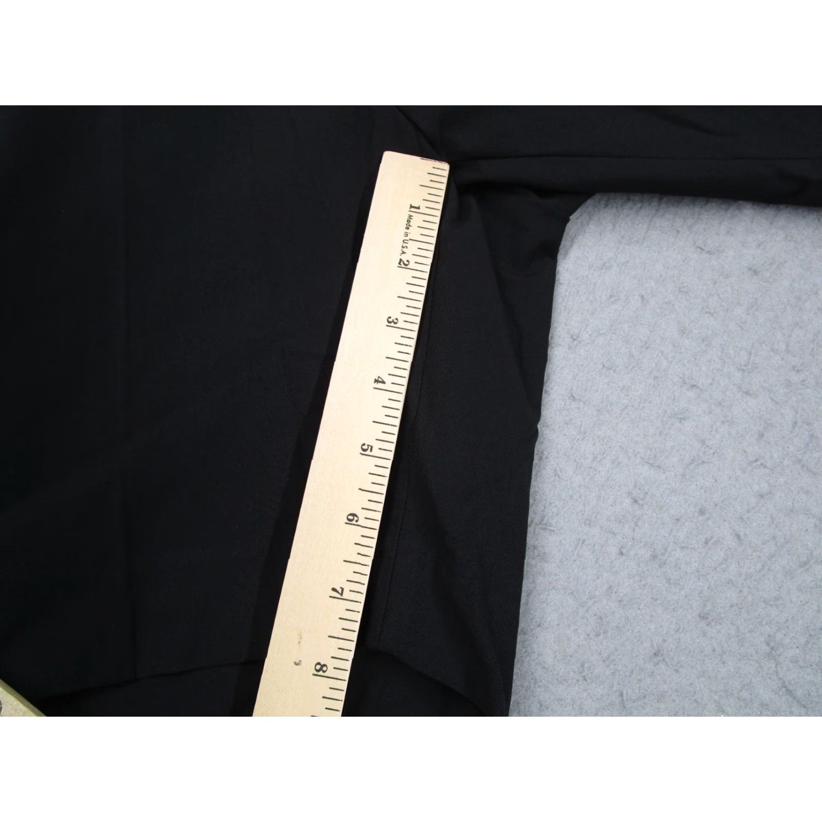 Vintage Sene Shorts Mens 34 Black Performance Golf Casual Polyester Solid Flat Front Pockets 7 In Inseam Mens Size US 34 / EU 50 - 3 Thumbnail
