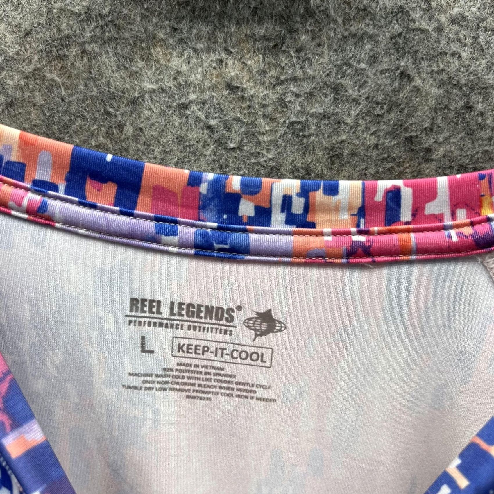 Vintage Reel Legends Shirt Women Large Blue Crewneck Geometric All Seasons Casual Long Sleeve T-Shirt Plastic? Size L / US 10 / IT 46 - 5 Thumbnail