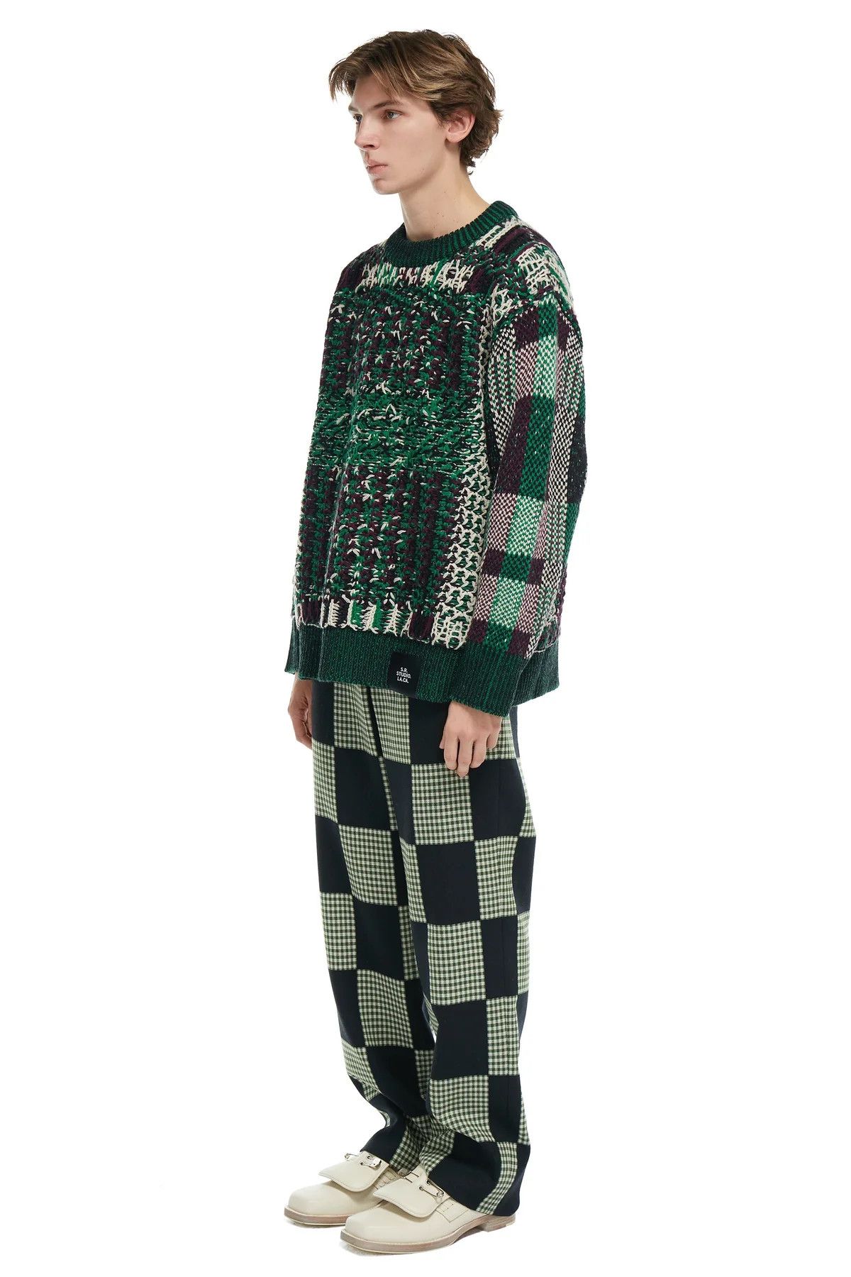 Sterling Ruby S.R. Studio Float Jacquard Crewneck Sweater Size US S / EU 44-46 / 1 - 5 Thumbnail