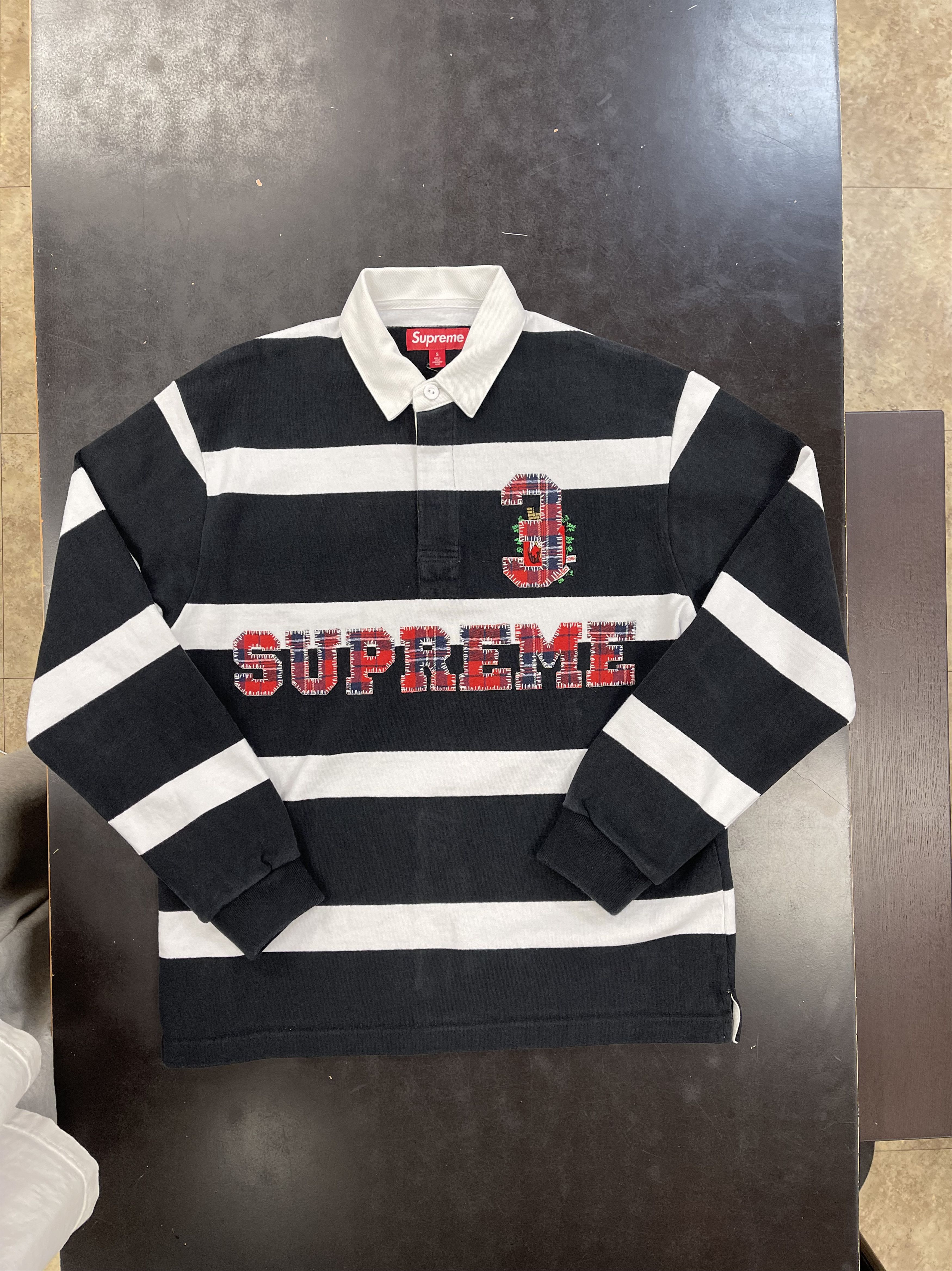 Supreme Striped Rugby | Grailed
