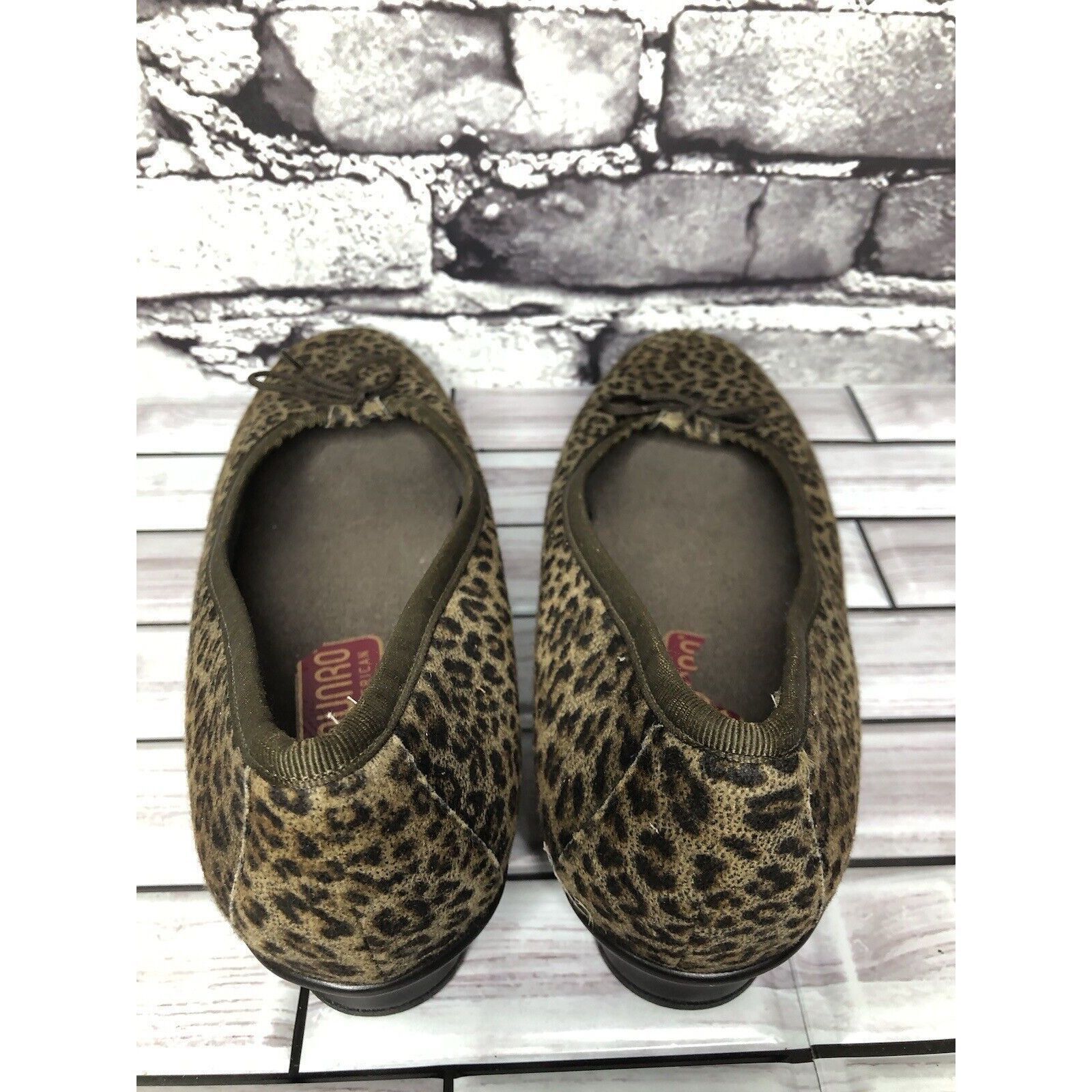 Other Munro American Leopard Print Synthetic Fabric Wedge Shoes Wo Size US 8 / IT 38 - 4 Thumbnail