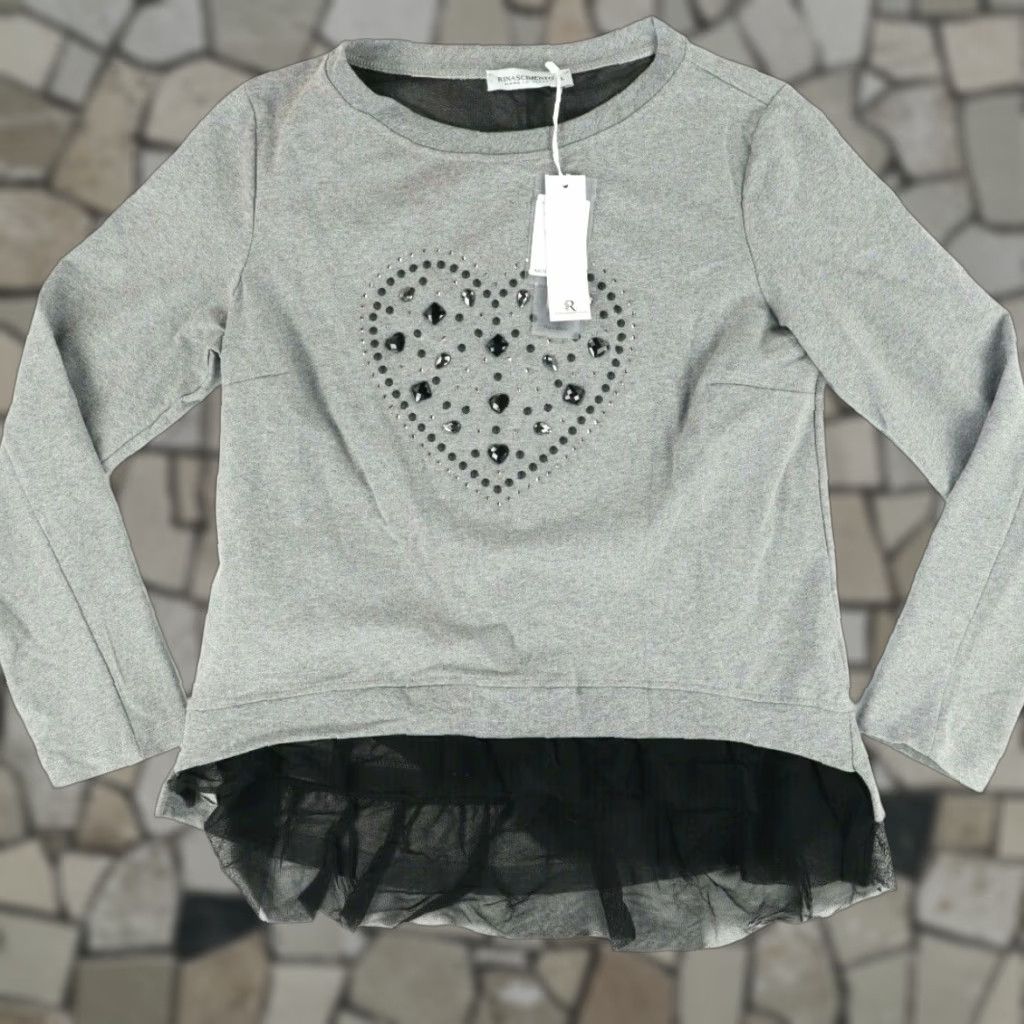 Vintage Rinascimento Felpa Plush Lace Skirted Rhinestone Heart Sweatshirt Women's L Size L / US 10 / IT 46 - 1 Thumbnail