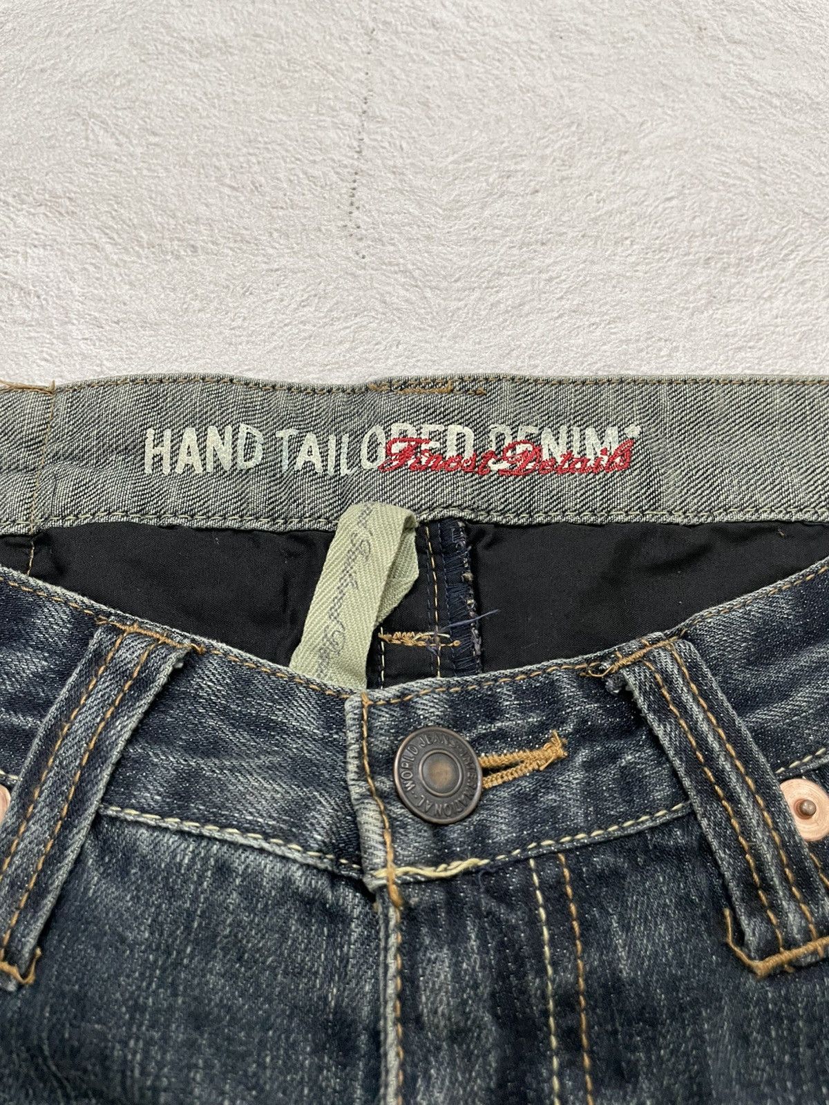 Japanese Brand 2000s Hand Tailored Denim Mudwash Details Pocket Y2K Size US 31 - 4 Thumbnail