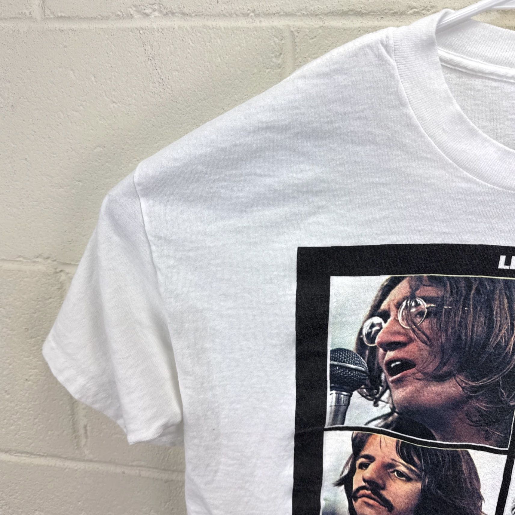 Vintage VINTAGE The Beatles Let It Be Album Cover T-Shirt Concert Tee XL White Shirt Mens Size US XL / EU 56 / 4 - 6 Thumbnail