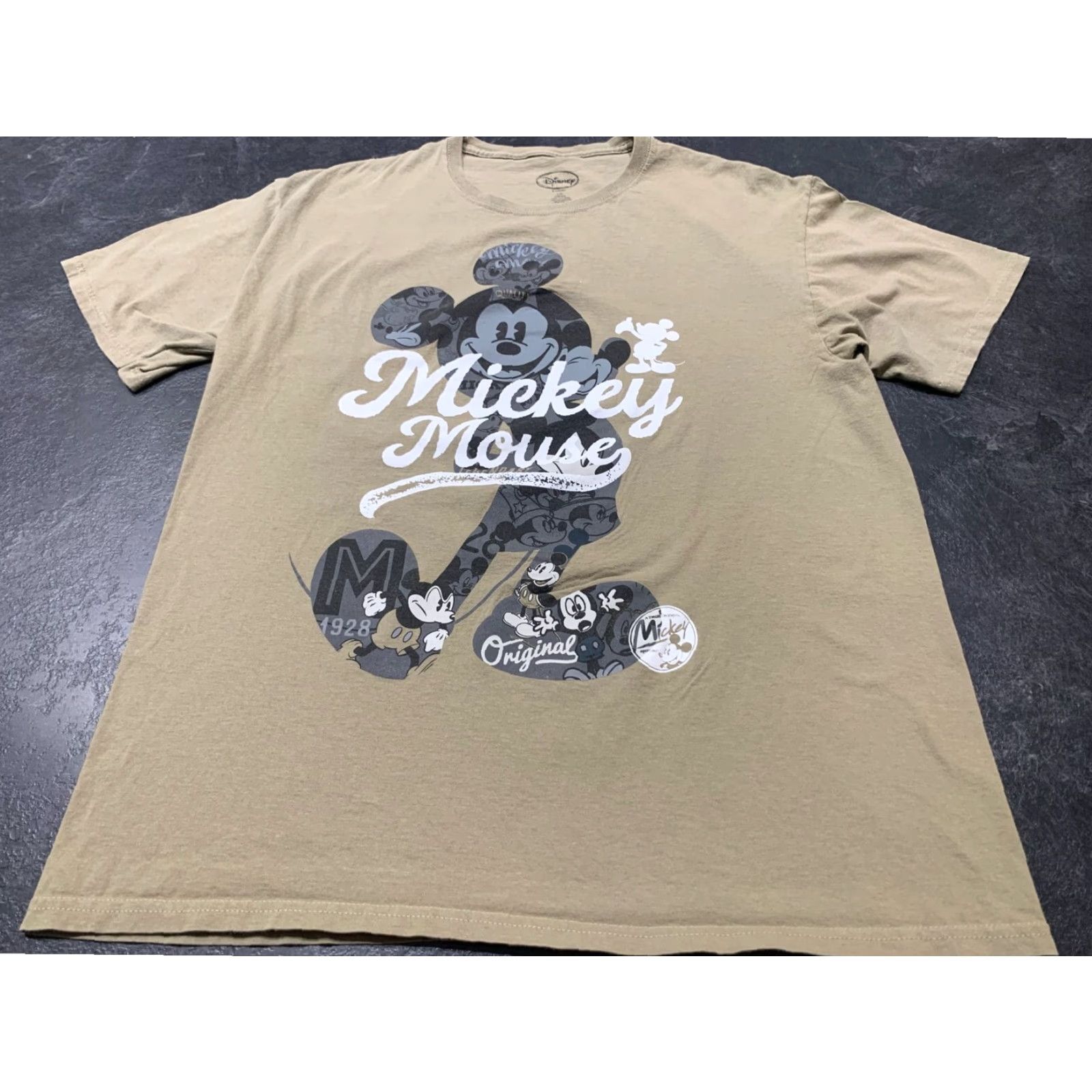 Disney Mickey Mouse Disney T-Shirt Beige Large Adult Mens Size US L / EU 52-54 / 3 - 2 Thumbnail