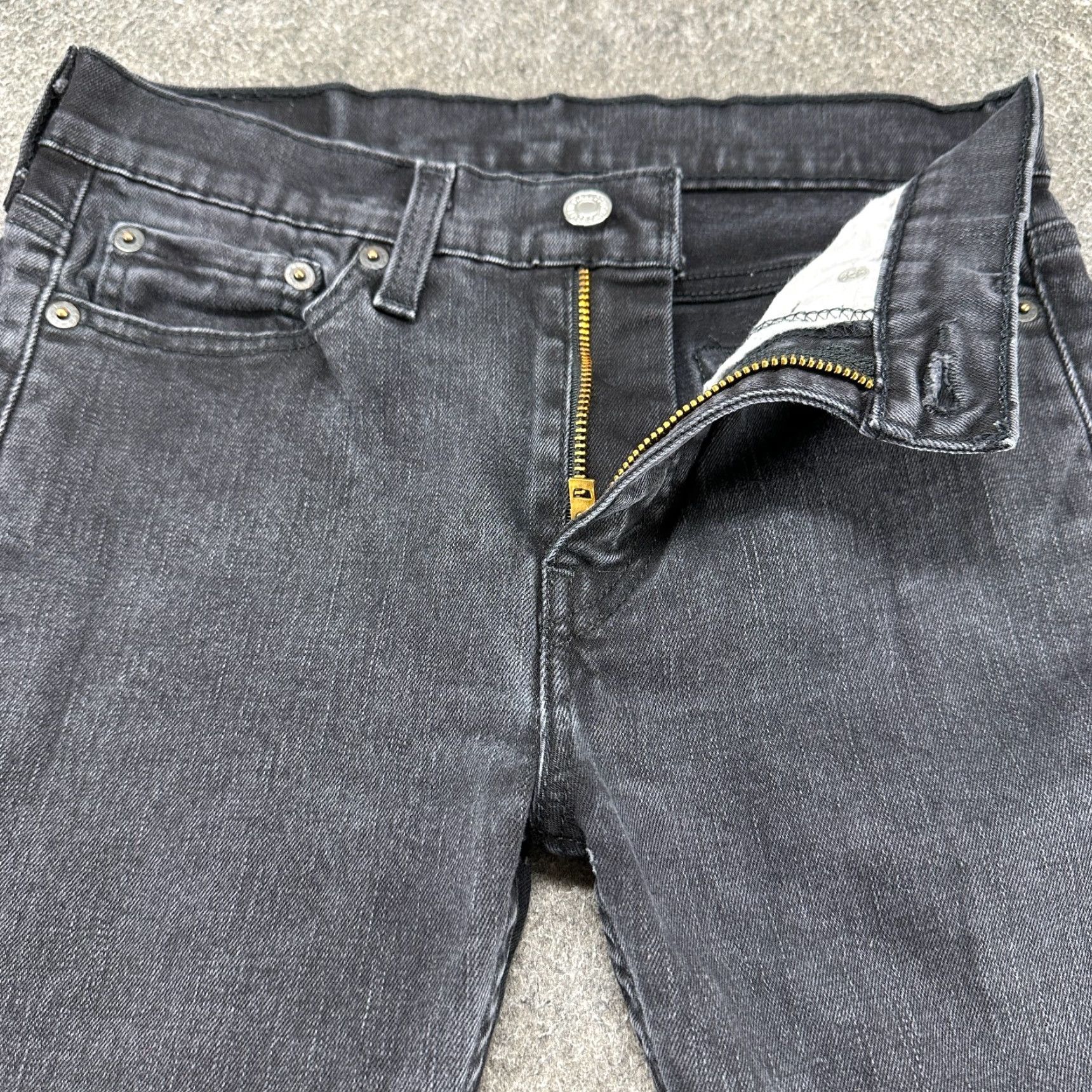 Levi's Levi's 510 Jeans Men Slim Skinny 27x30 Black Medium Wash Denim Cotton Spandex 5-Pocket Size US 27 - 2 Thumbnail